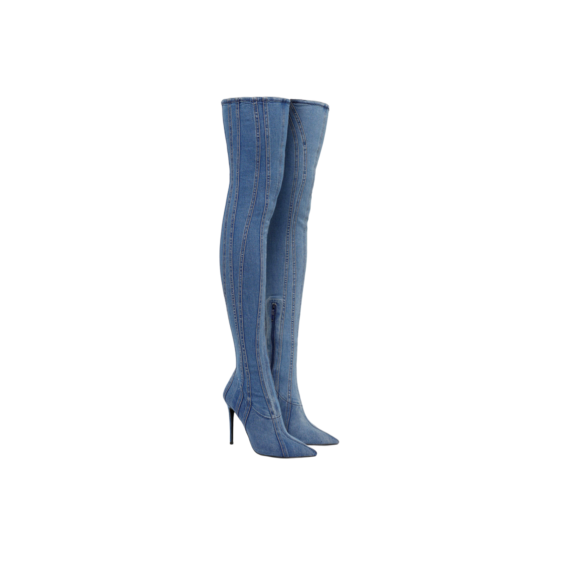 (W) 디젤 D-유카 오버-더-니 부츠 블루((W) Diesel D-Yucca Over-The-Knee Boots Blue) - 2