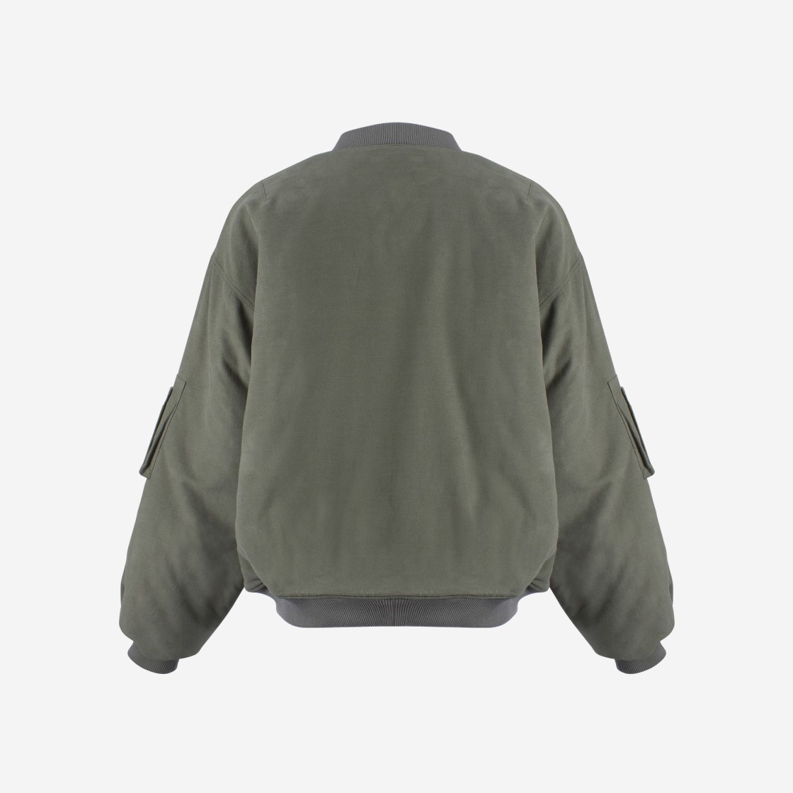 Farfromwhat Far Moleskin Front Zipper Bomber Olive 상세 이미지 2