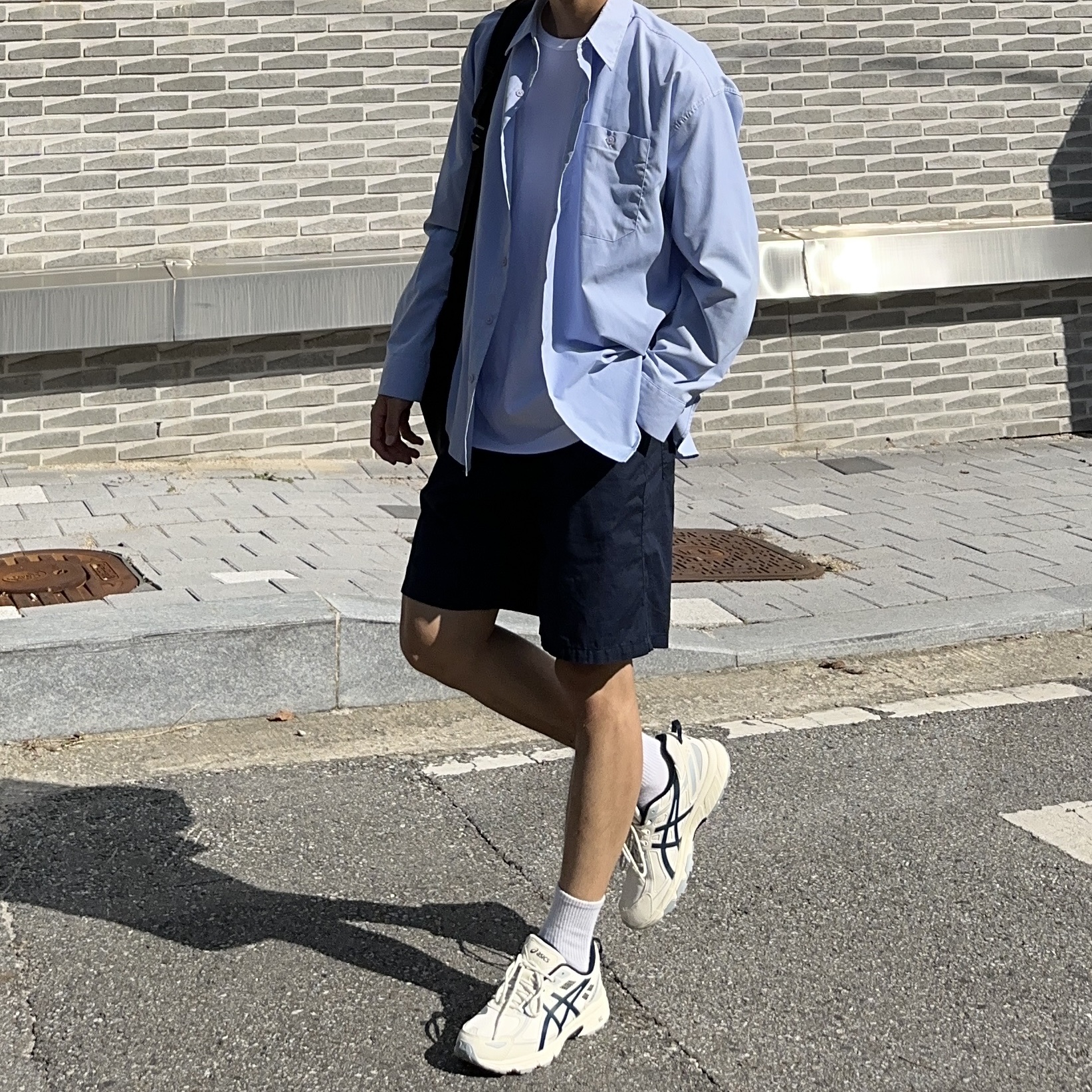 Asics Gel-Venture 6 SPS Birch French Blue 착용 스타일 - 2