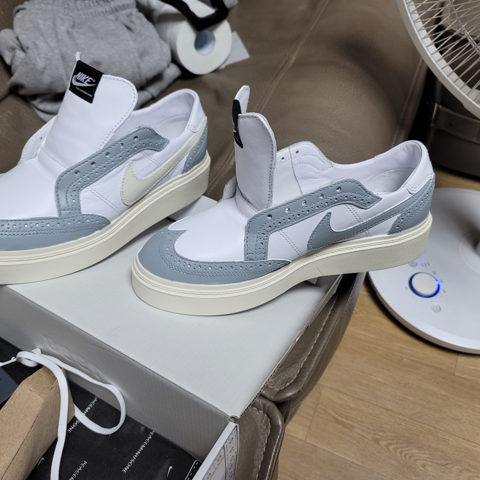 Nike x Peaceminusone Kwondo1 White 착용 스타일 - 1