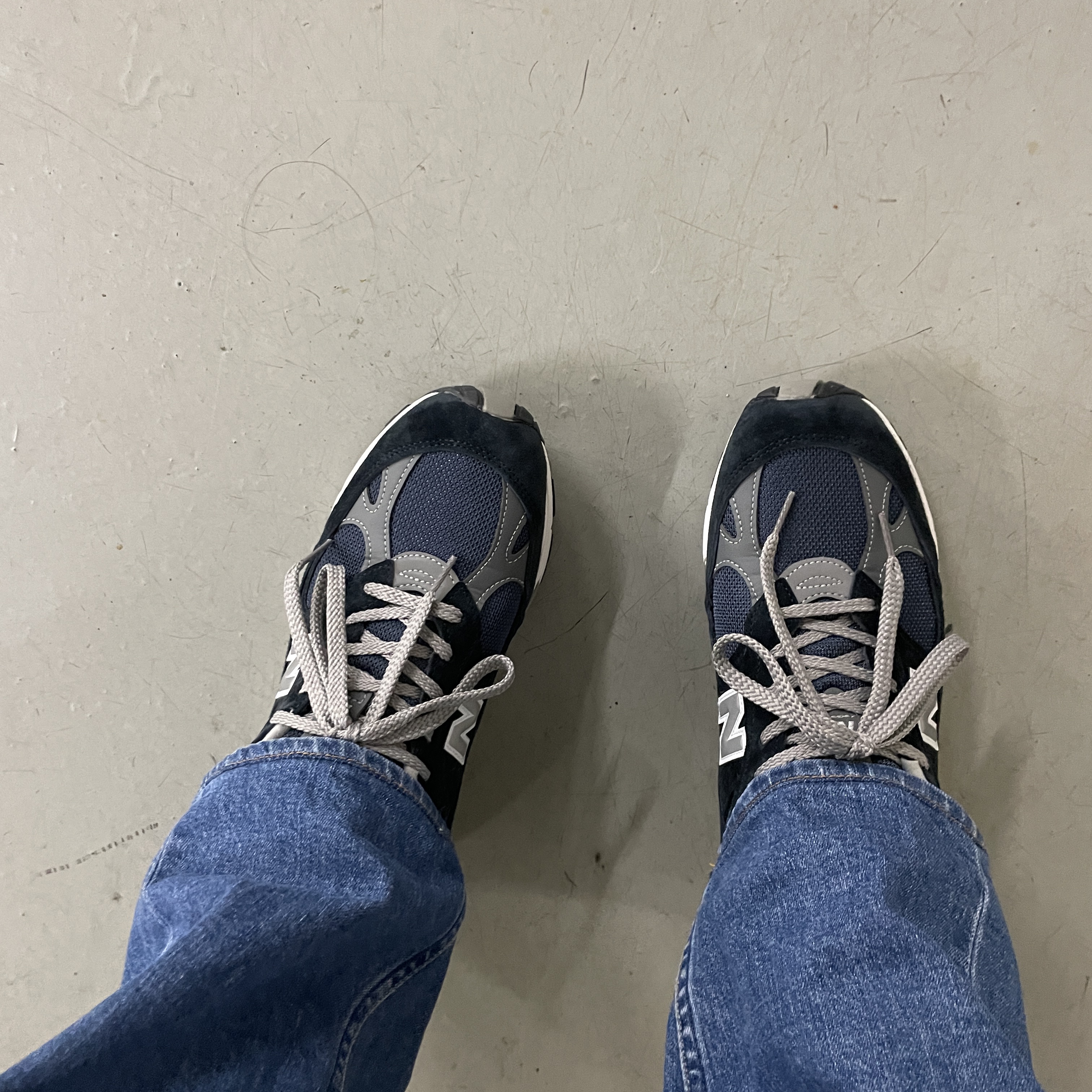 New Balance 991 Made in UK Navy 착용 스타일