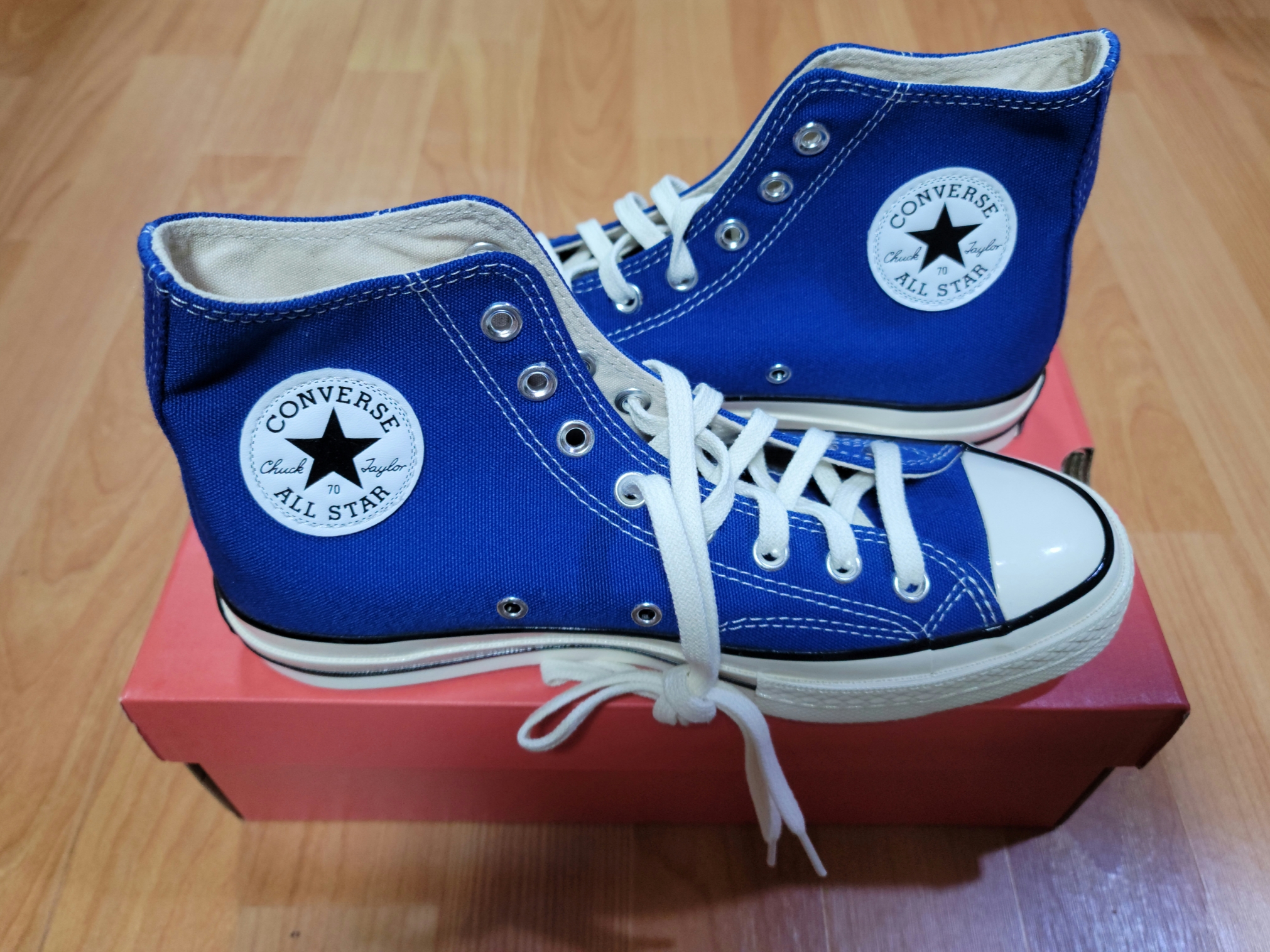 Converse Chuck 70 High Rush Blue 착용 스타일 - 2