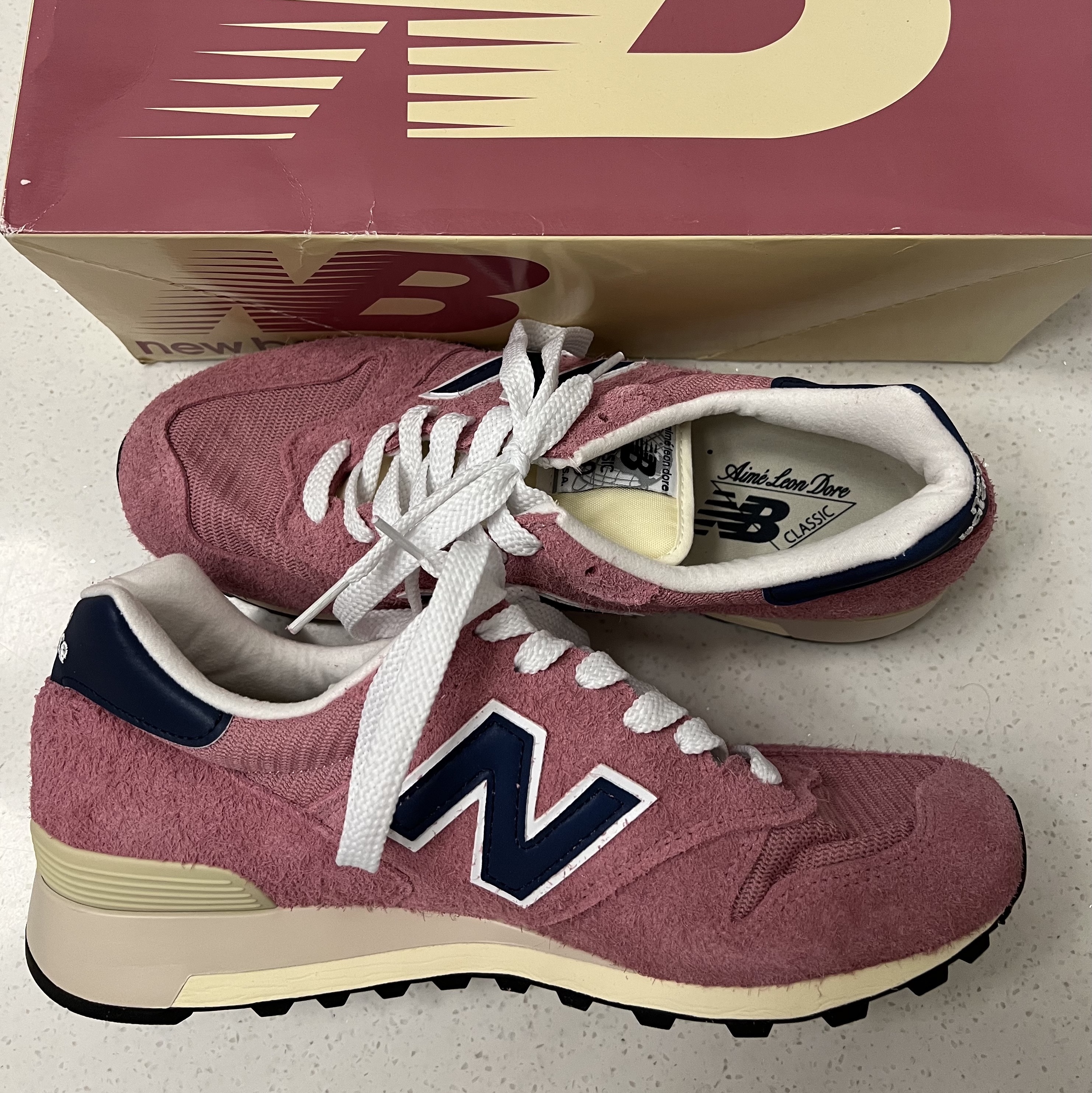 New Balance x Aime Leon Dore 1300 Dusty Pink 착용 스타일 - 2