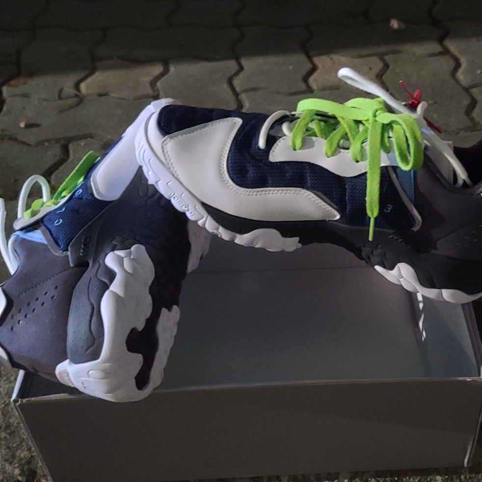 Jordan Delta 2 x Clot SP White University Blue 착용 스타일 - 1