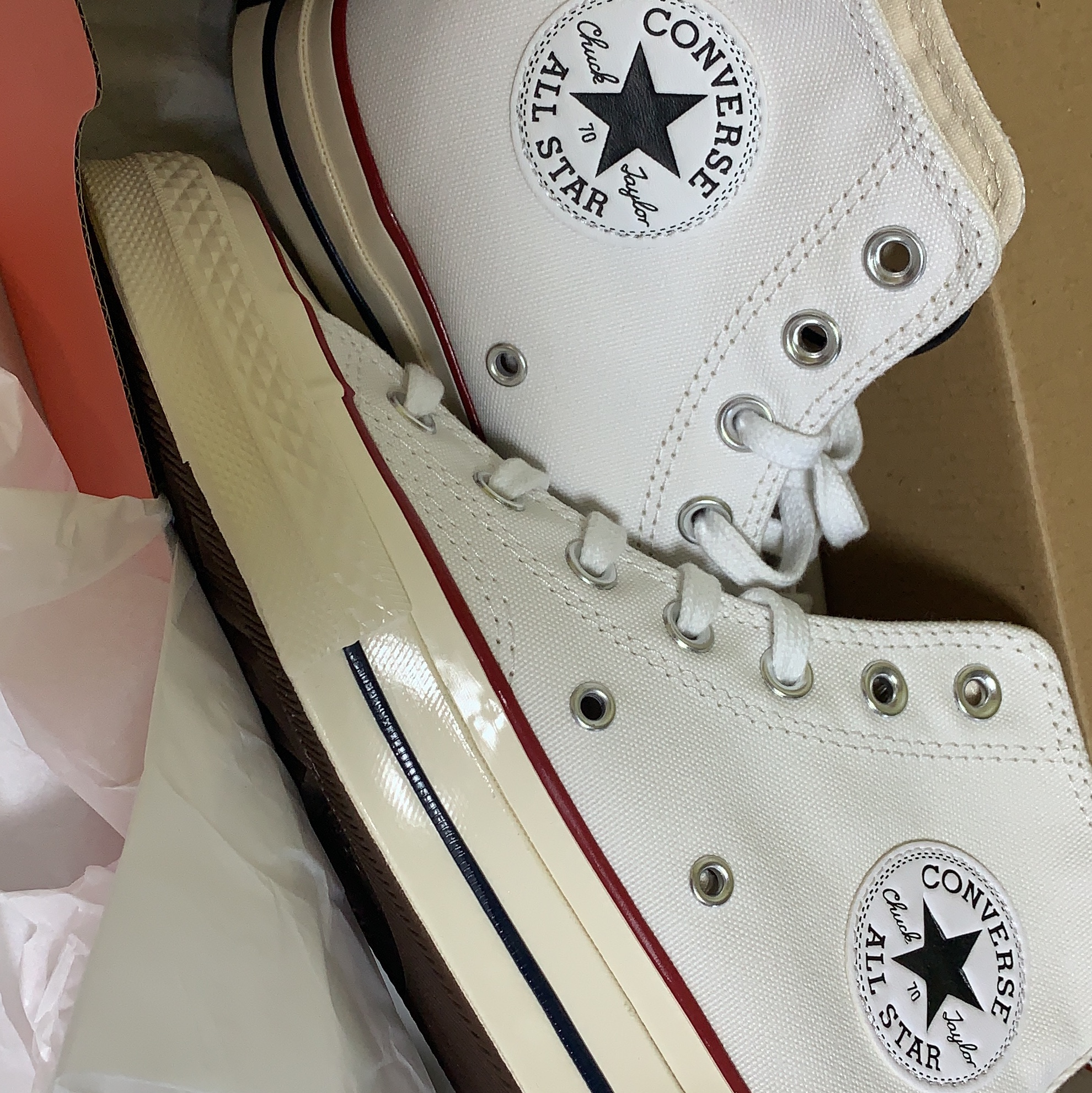 Converse Chuck 70 High Vintage Canvas White 착용 스타일