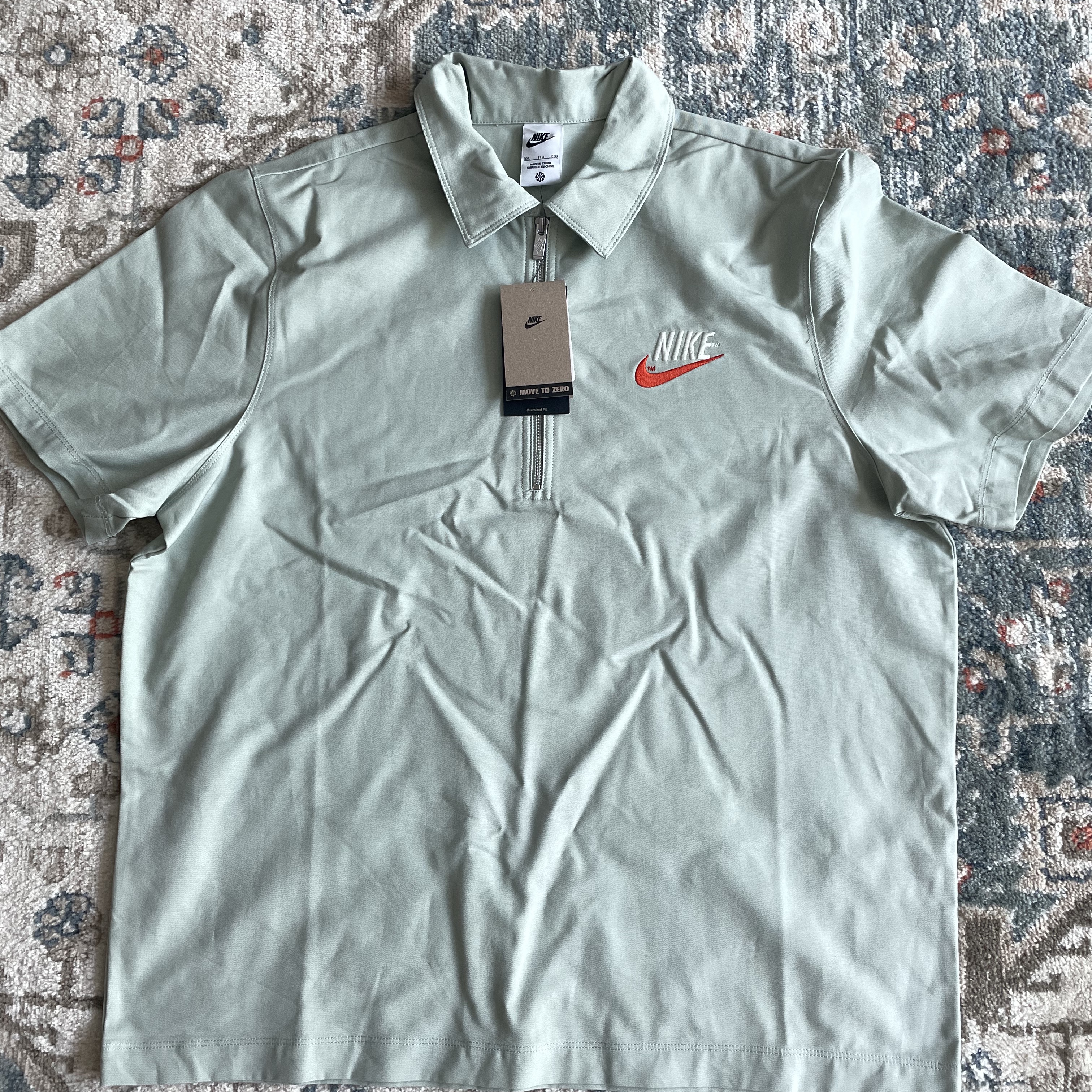 Nike NSW Trend Overshirt Seafoam - Asia 착용 스타일 - 1