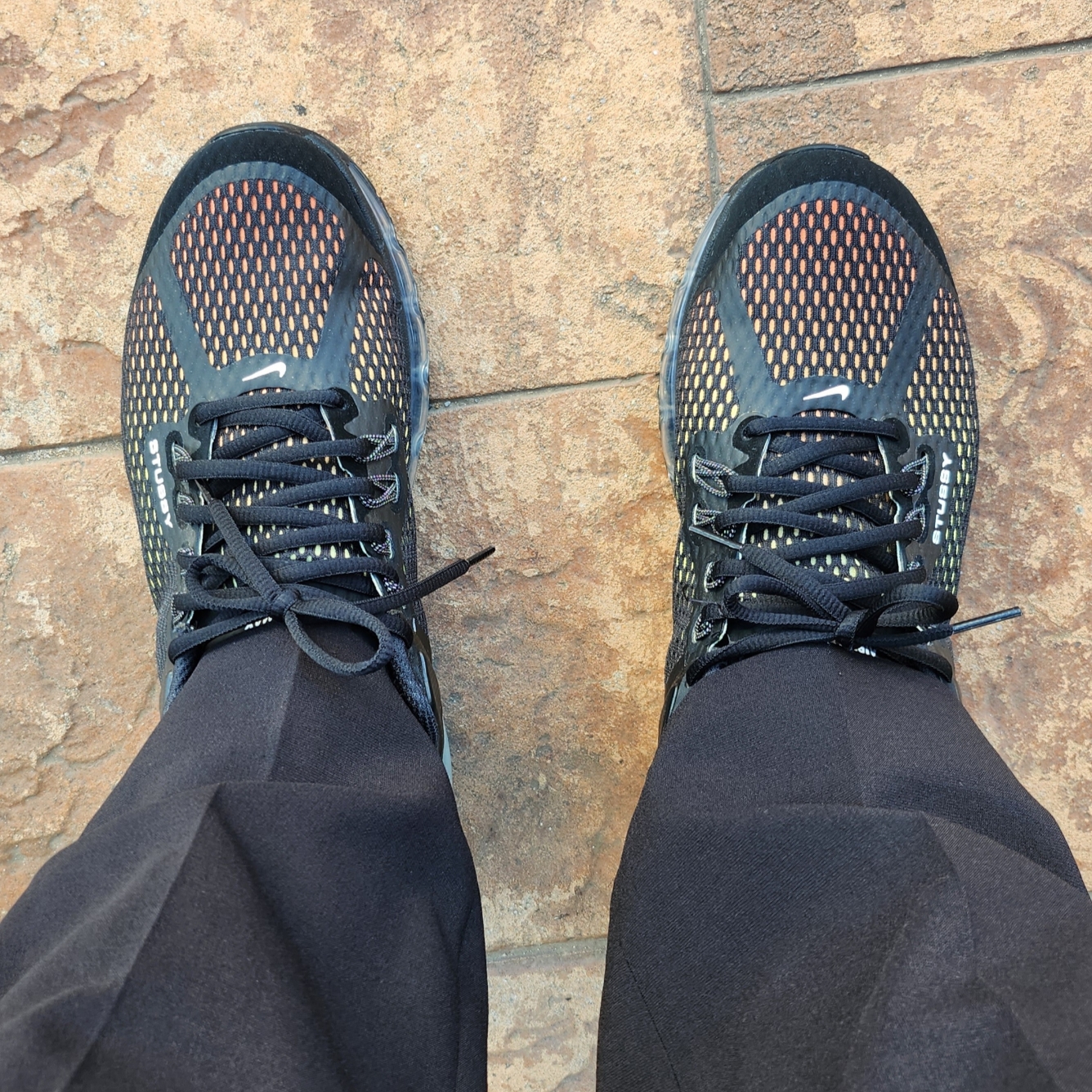 Nike x Stussy Air Max 2013 Black 착용 스타일