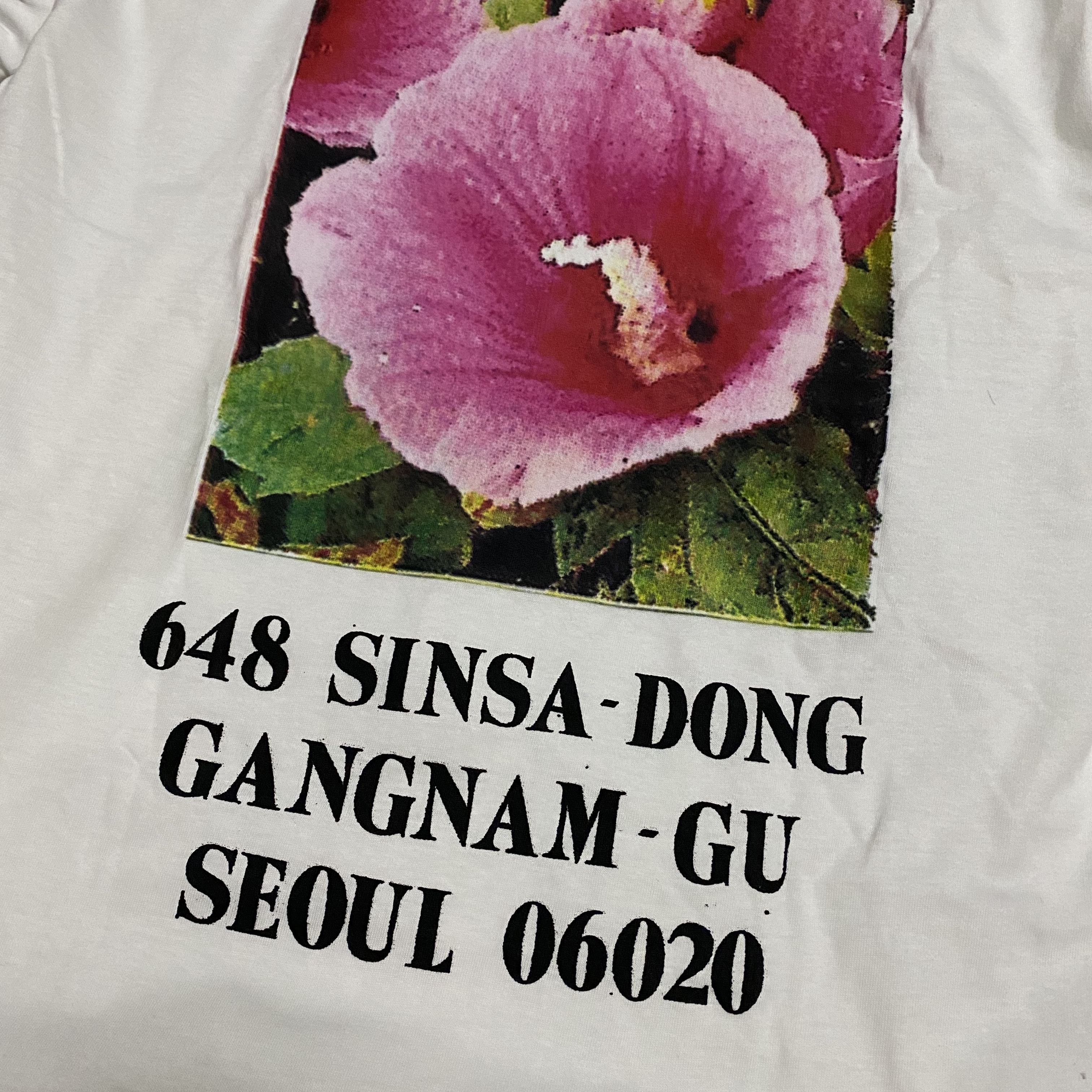 Supreme Seoul Box Logo T-Shirt White - 23FW 착용 스타일 - 2