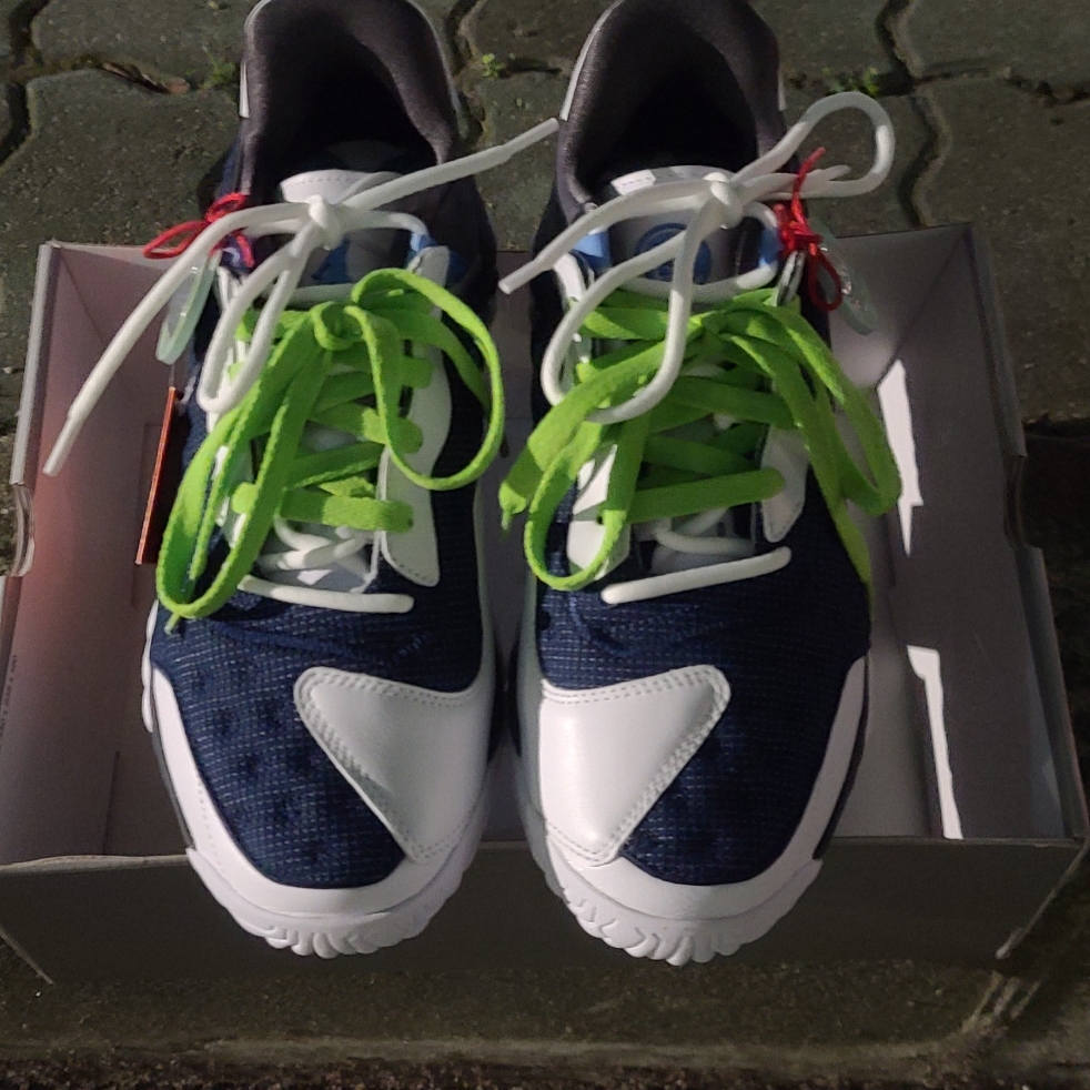 Jordan Delta 2 x Clot SP White University Blue 착용 스타일 - 3
