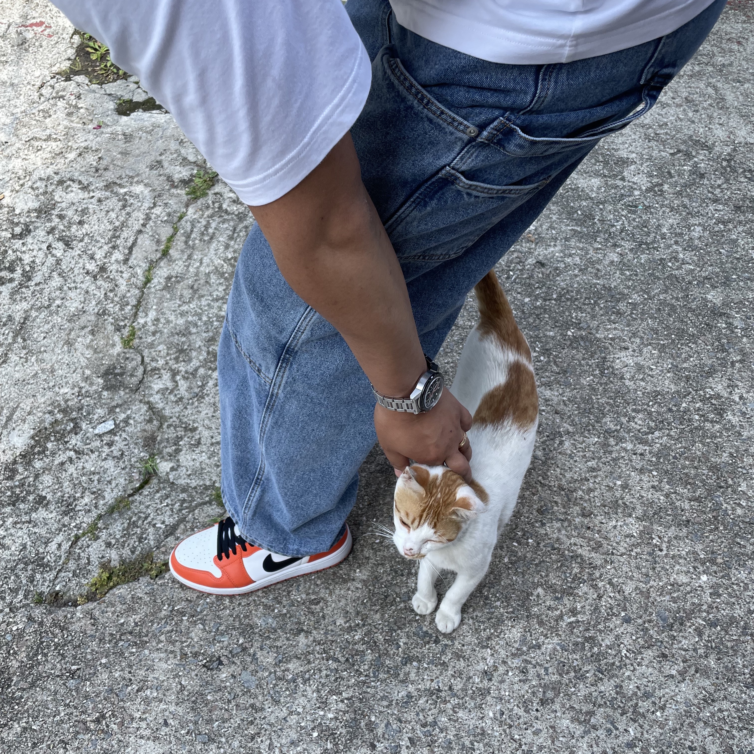 Palace P3 Bare Times T-Shirt White - 22SS, (W) Jordan 1 Low OG Starfish 착용 스타일 - 2