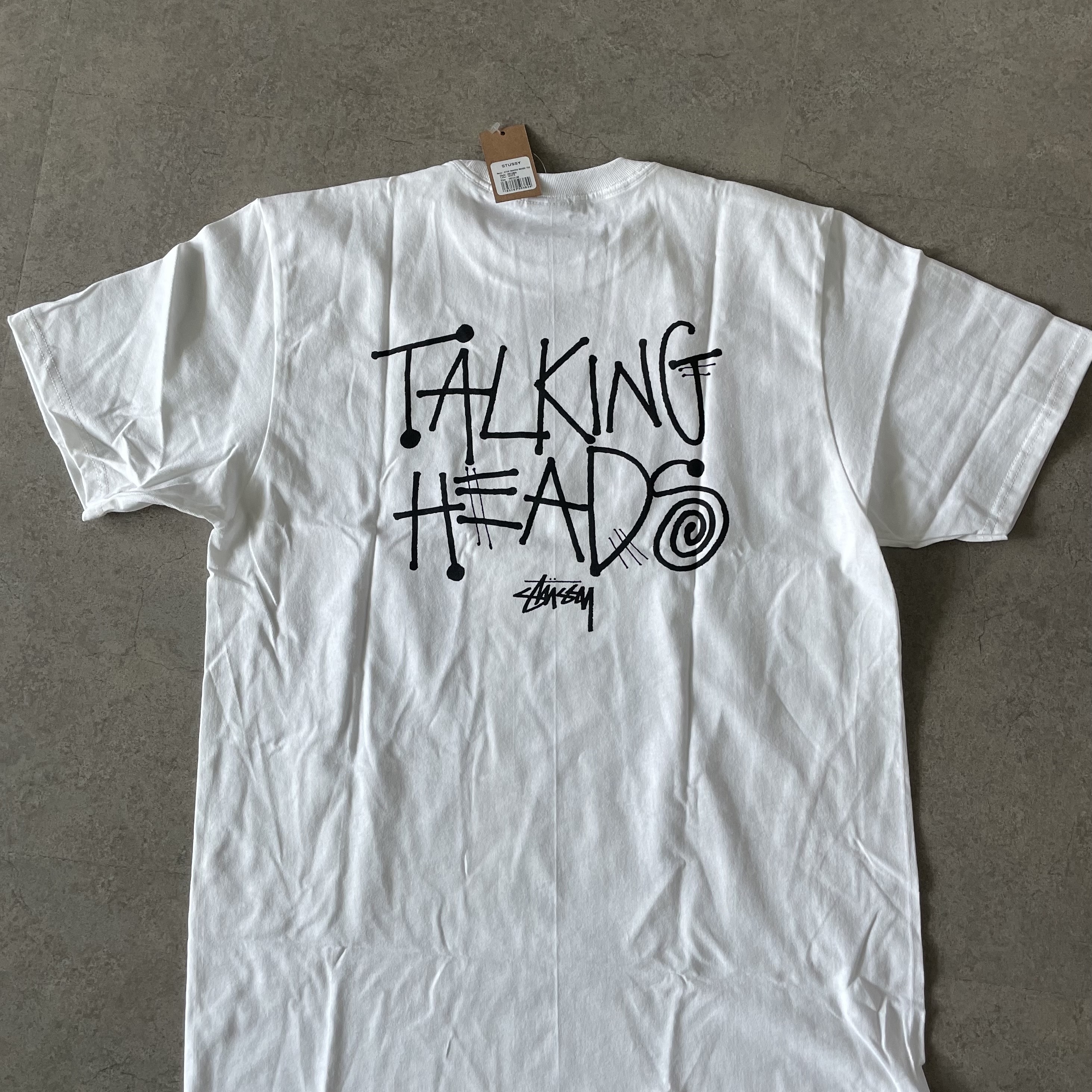 Stussy x Talking Heads Stop Making Sense T-Shirt White 착용 스타일 - 2