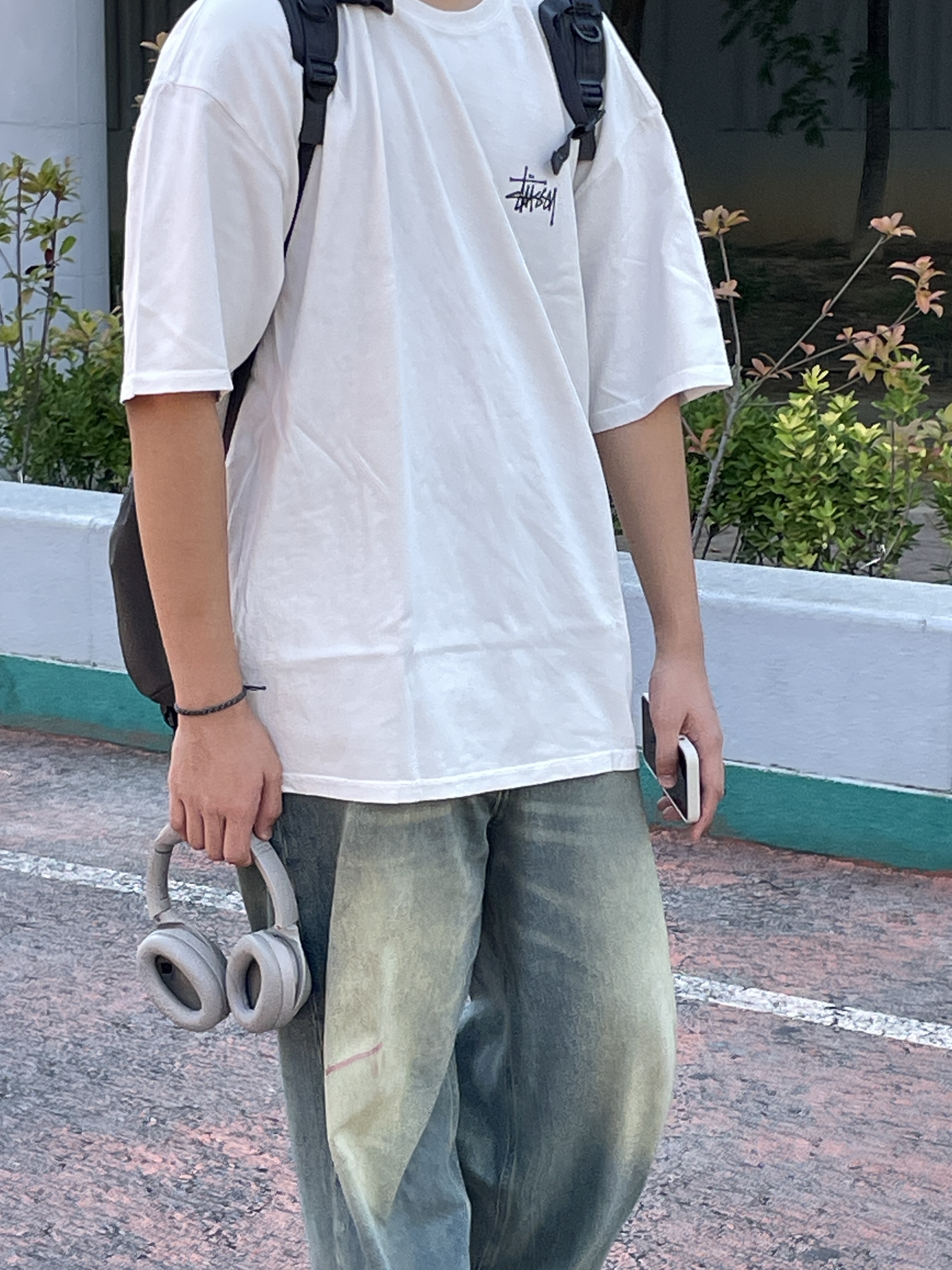 Stussy Basic Stussy Pigment Dyed T-Shirt Natural 2023 착용 스타일 - 4