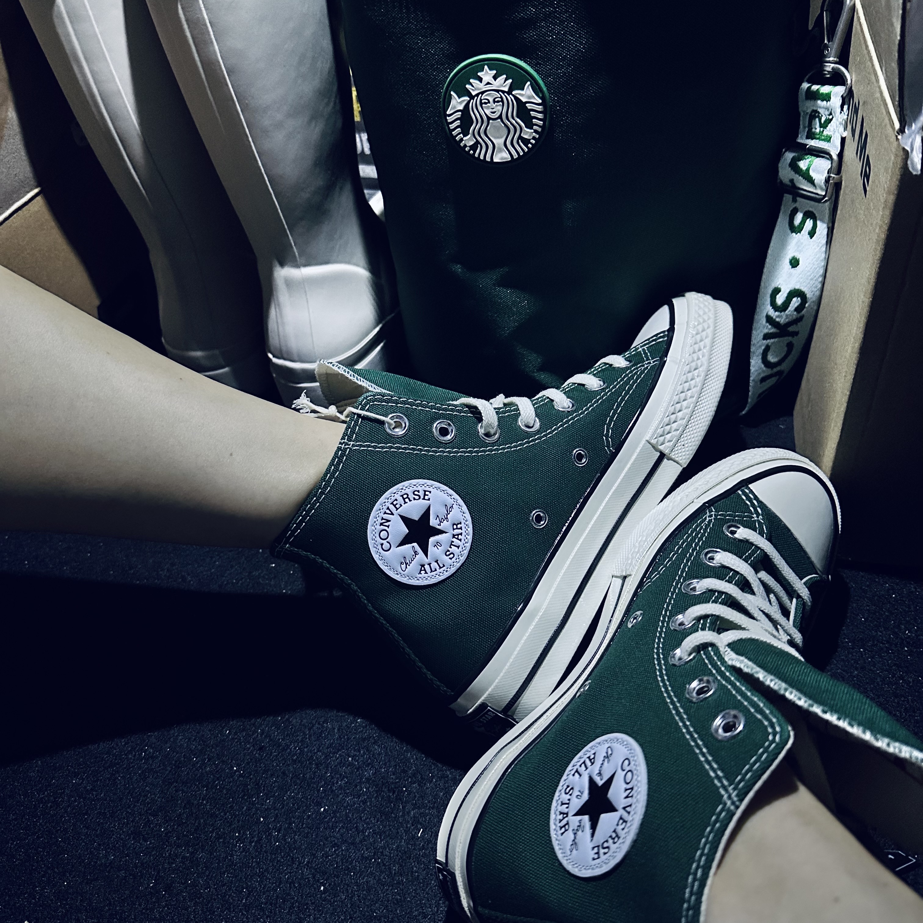 Converse Chuck 70 High Midnight Clover 착용 스타일