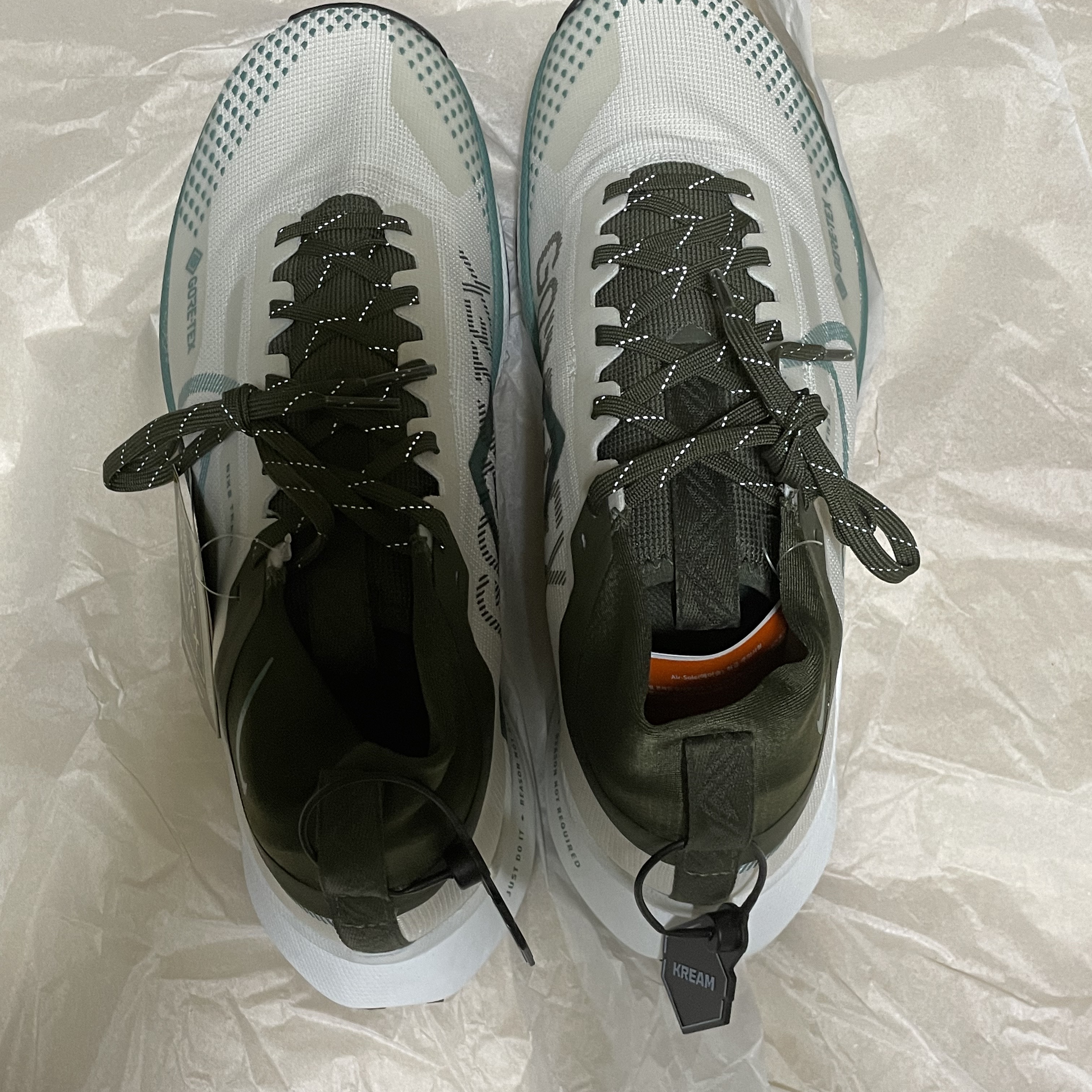 Nike React Pegasus Trail 4 Gore-tex Light Bone Bicoastal 착용 스타일 - 2