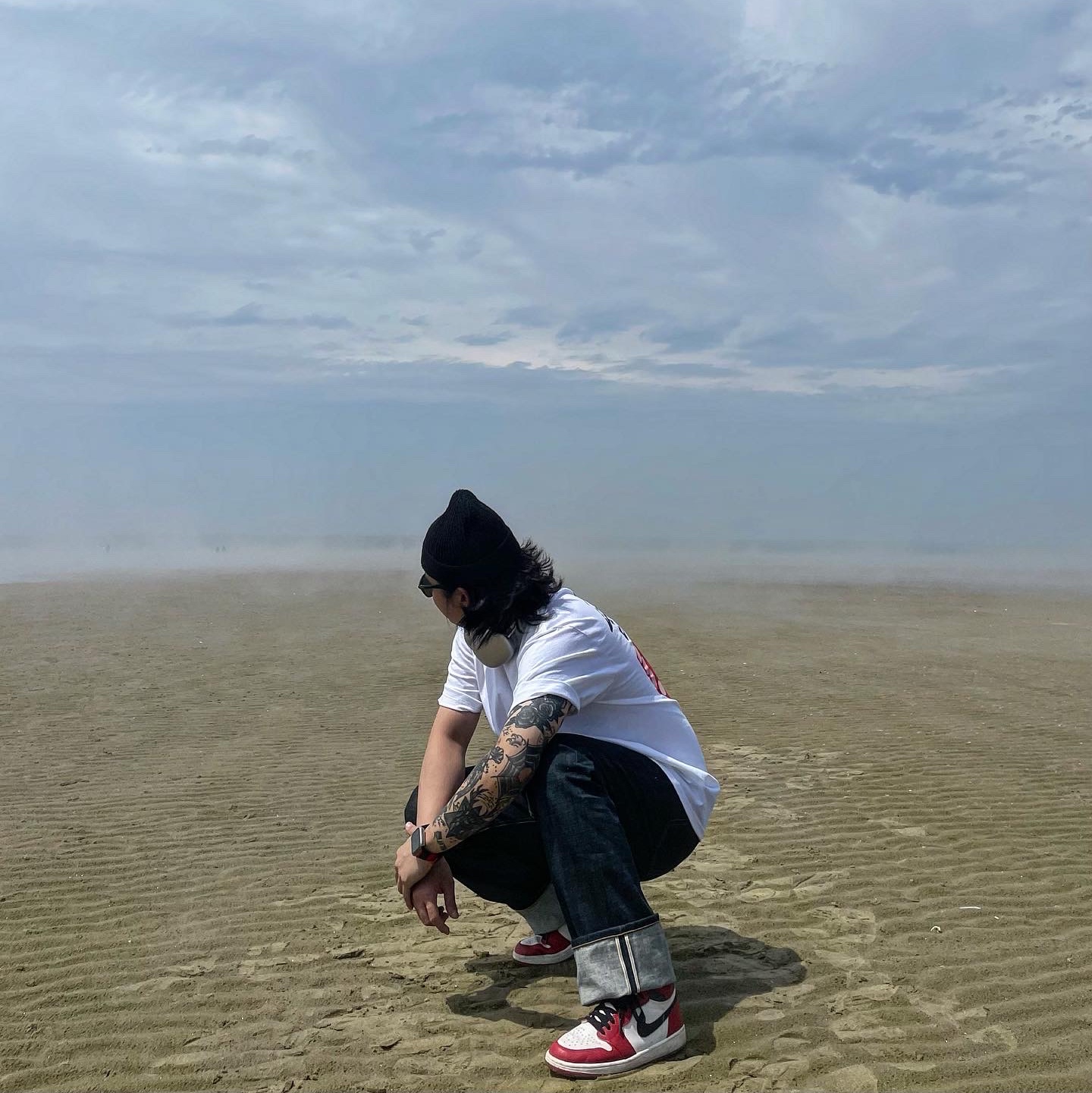 Stussy Diced Out T-Shirt White, Jordan 1 Retro High OG Chicago 2022 착용 스타일