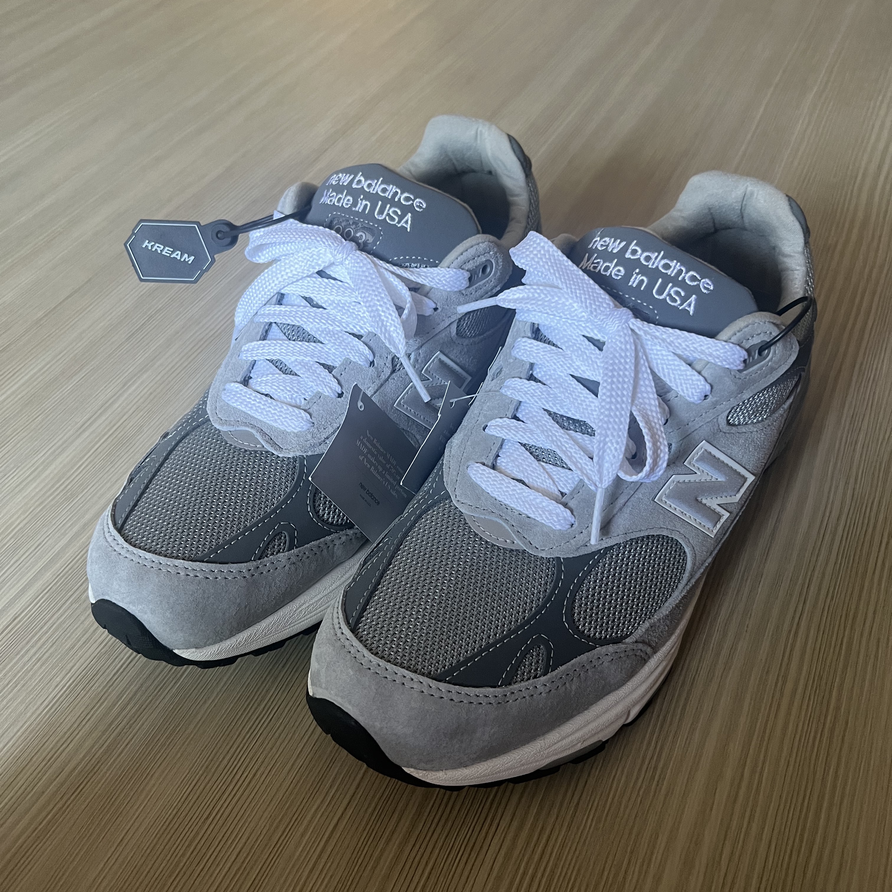 New Balance 993 Made in USA Grey - 2E Wide 착용 스타일