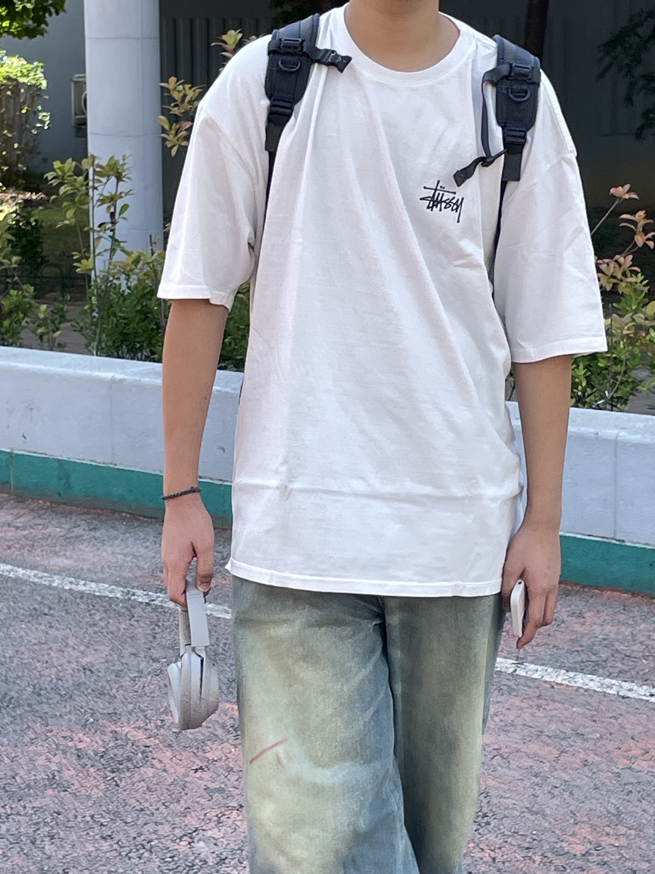 Stussy Basic Stussy Pigment Dyed T-Shirt Natural 2023 착용 스타일 - 2