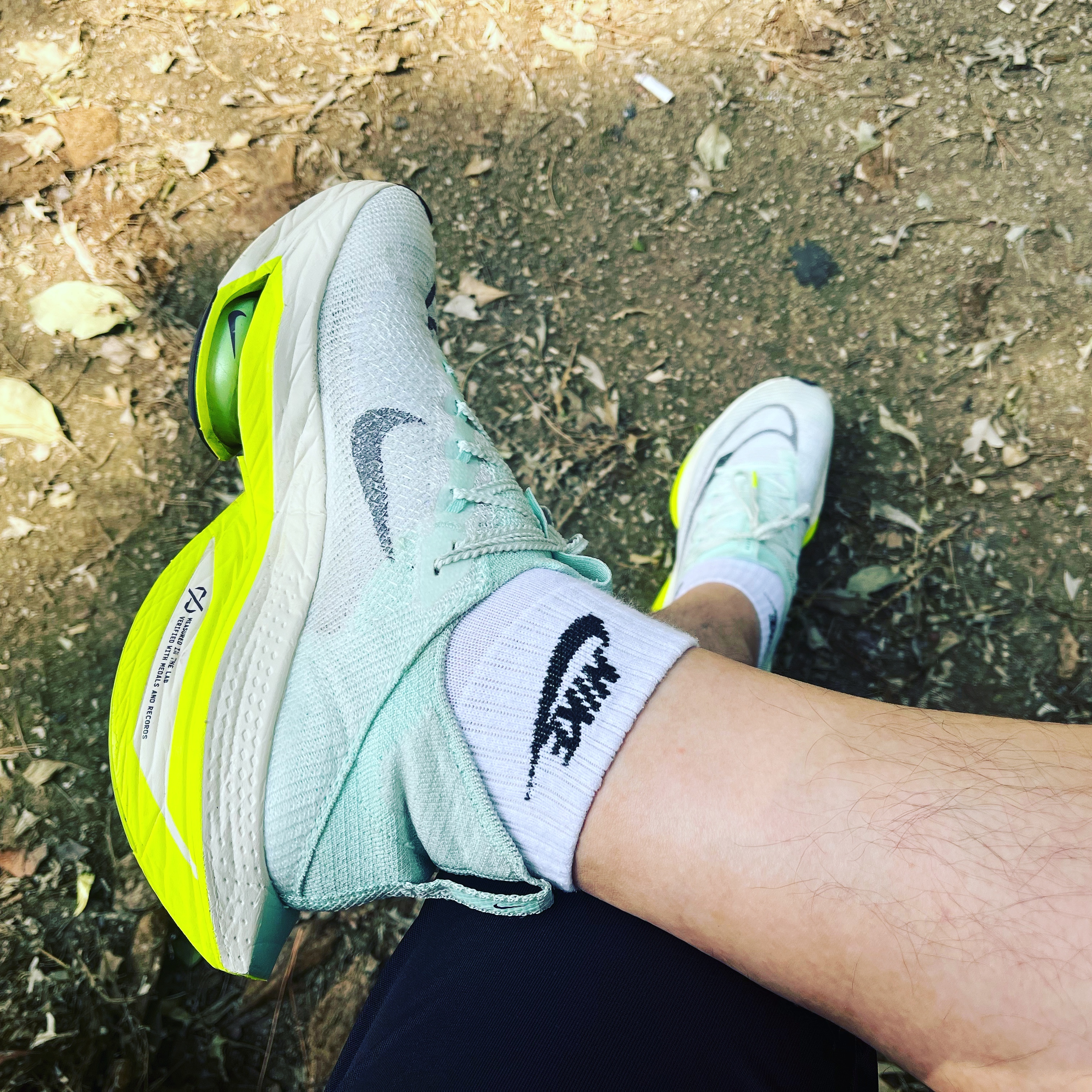 Nike Air Zoom Alphafly Next% 2 Mint Foam 착용 스타일