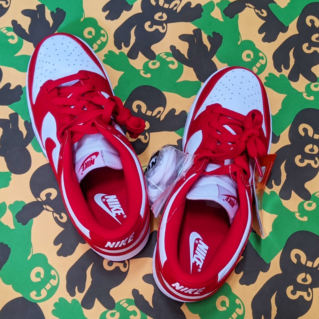 Nike Dunk Low SP White and University Red 2023 착용 스타일 - 3