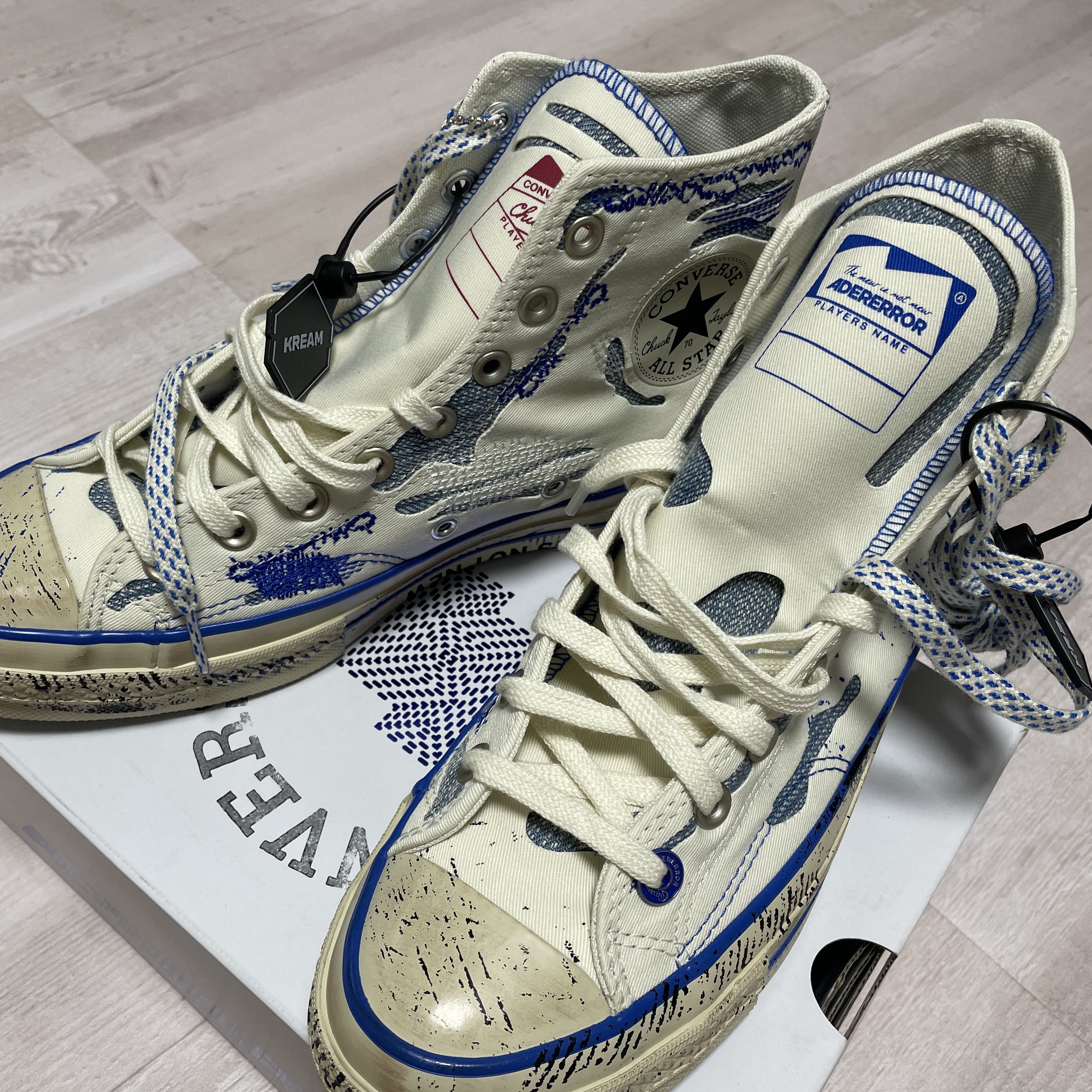 Converse x Ader Error Chuck 70 High White 착용 스타일