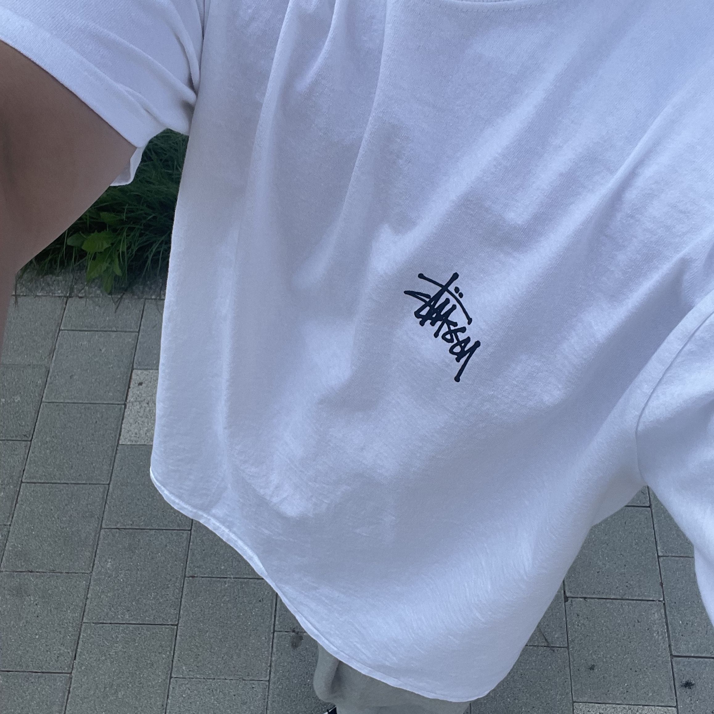 Stussy Basic Stussy T-Shirt White 2023 착용 스타일