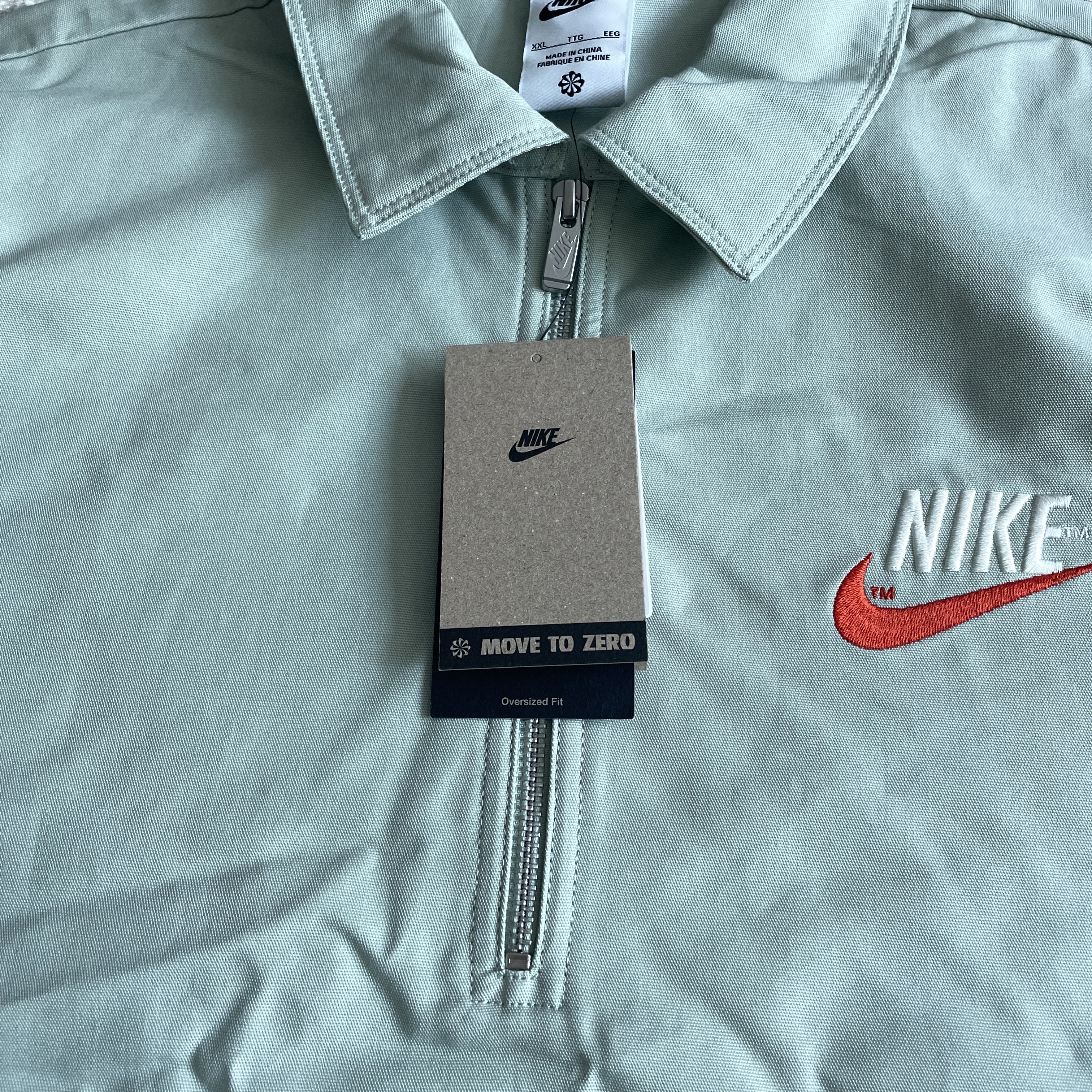 Nike NSW Trend Overshirt Seafoam - Asia 착용 스타일 - 2