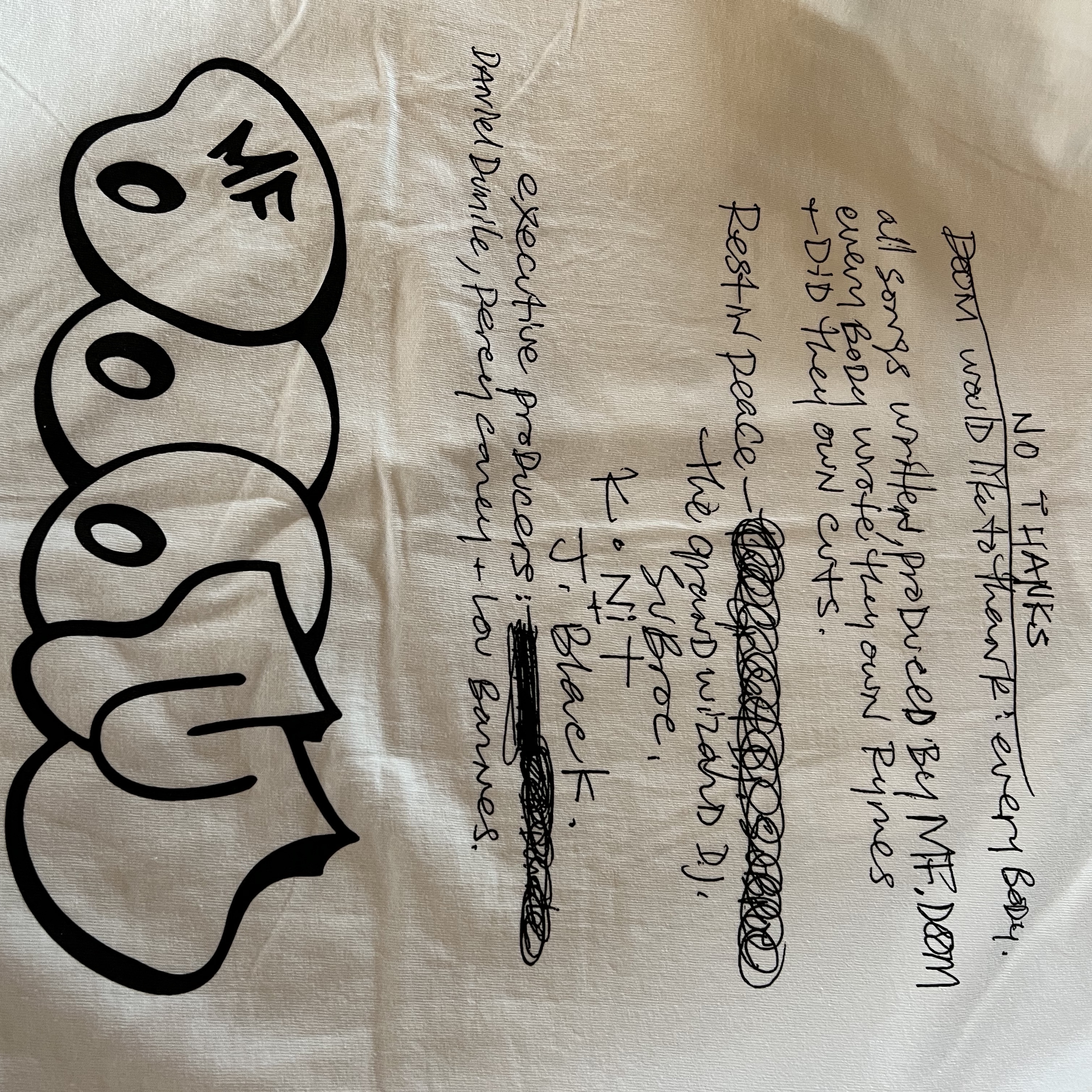 Supreme x MF Doom T-Shirt White - 23FW 착용 스타일 - 2