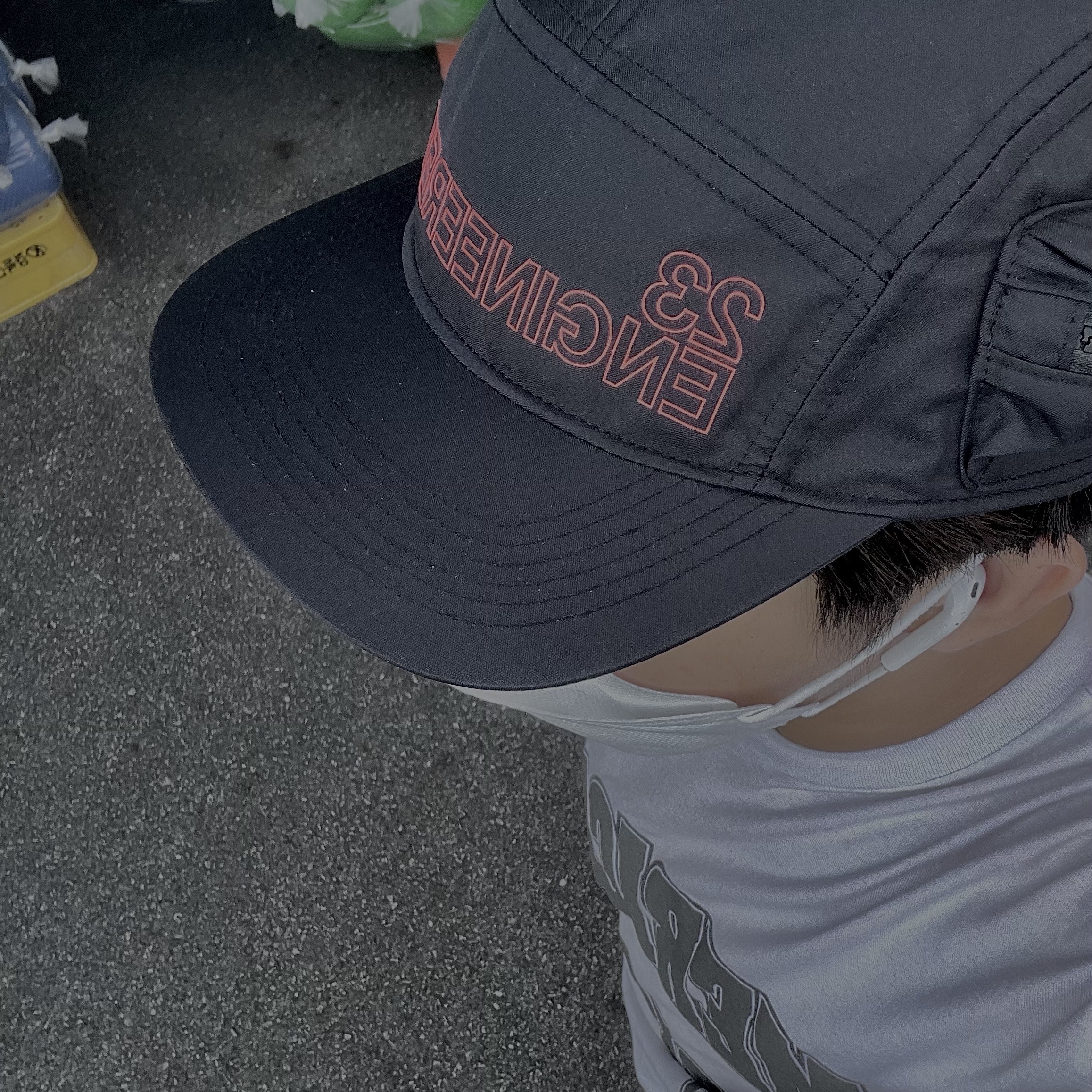 Jordan 23 Engineered AW84 Zipper Pockets Cap Black 착용 스타일 - 2