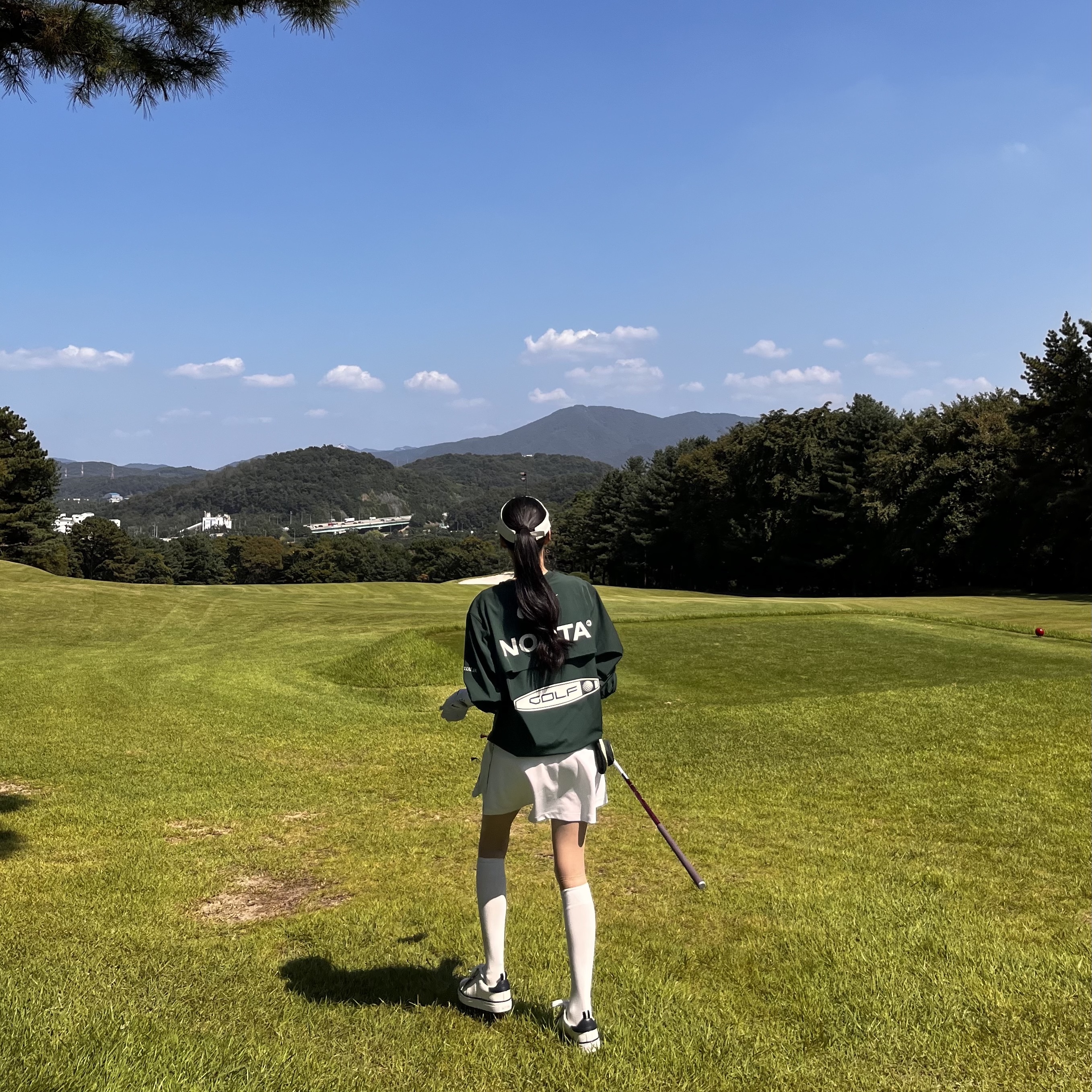 Nike x Drake Nocta Golf Crewneck Top Green - US/EU 착용 스타일 - 1