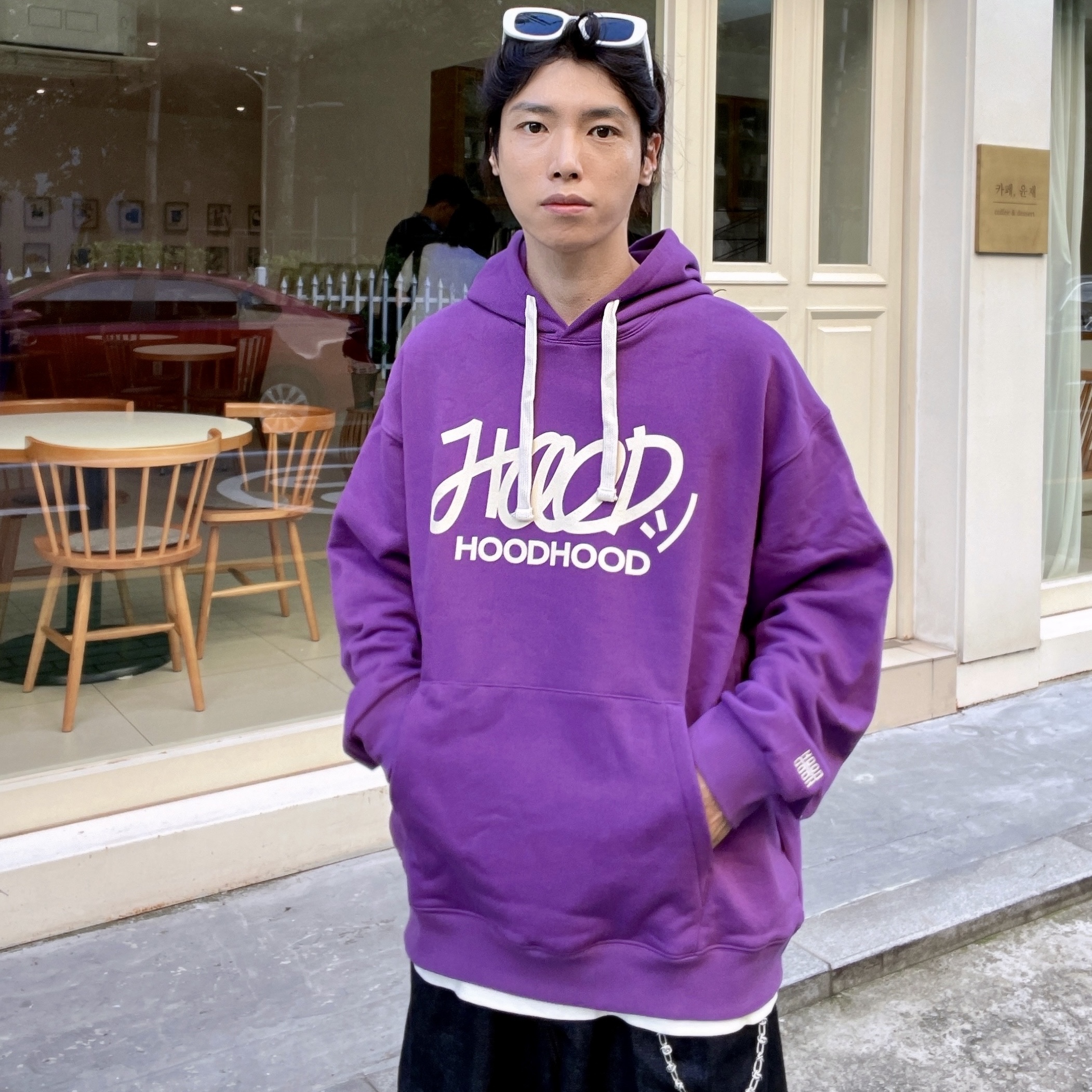 Maison Mihara Yasuhiro Blakey OG Sole Canvas Low-top Sneakers Black White 착용 스타일 - 3