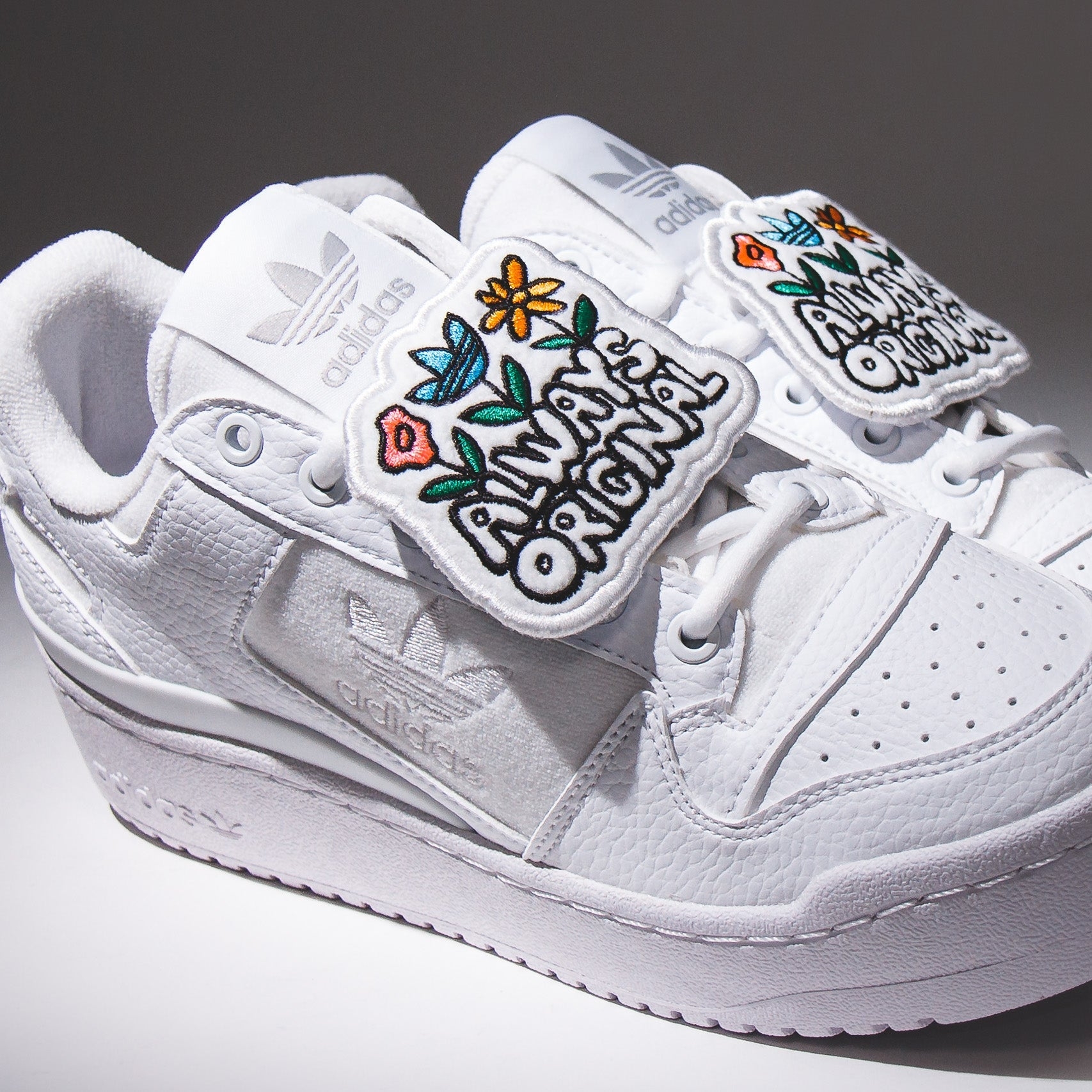 (W) Adidas Always Original Forum Bold Cloud White 착용 스타일 - 1