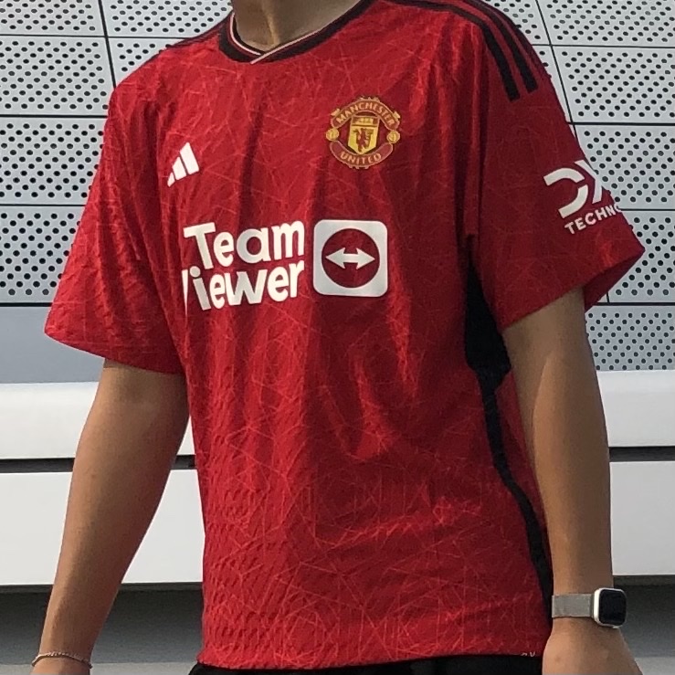 Adidas Manchester United 2023/24 Home Jersey Team Collegiate Red - KR Sizing (Non Marking Ver.), Nike Air Force 1 '07 Low White 착용 스타일 - 4