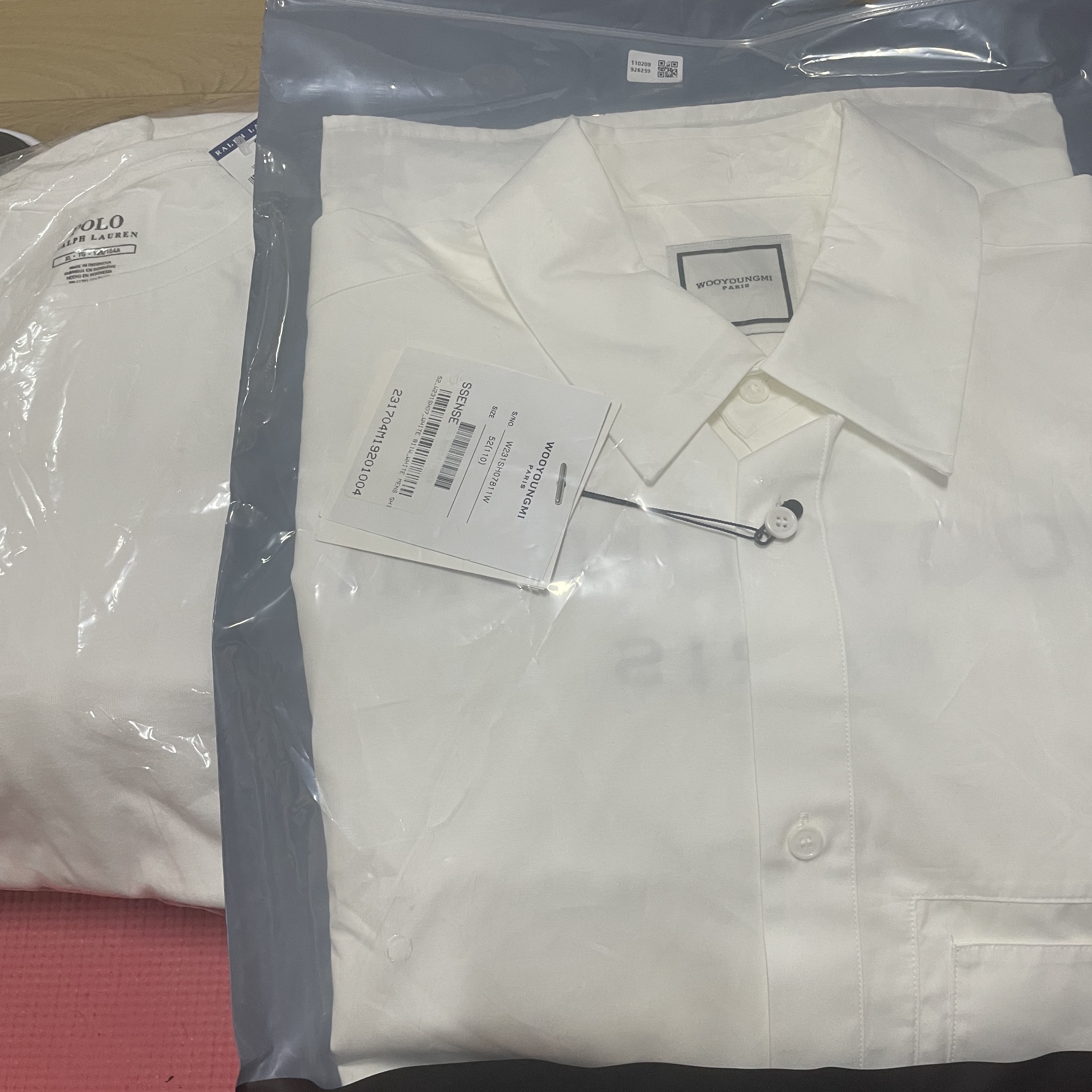 Wooyoungmi Cotton Back Logo Shirt White - 23SS 착용 스타일