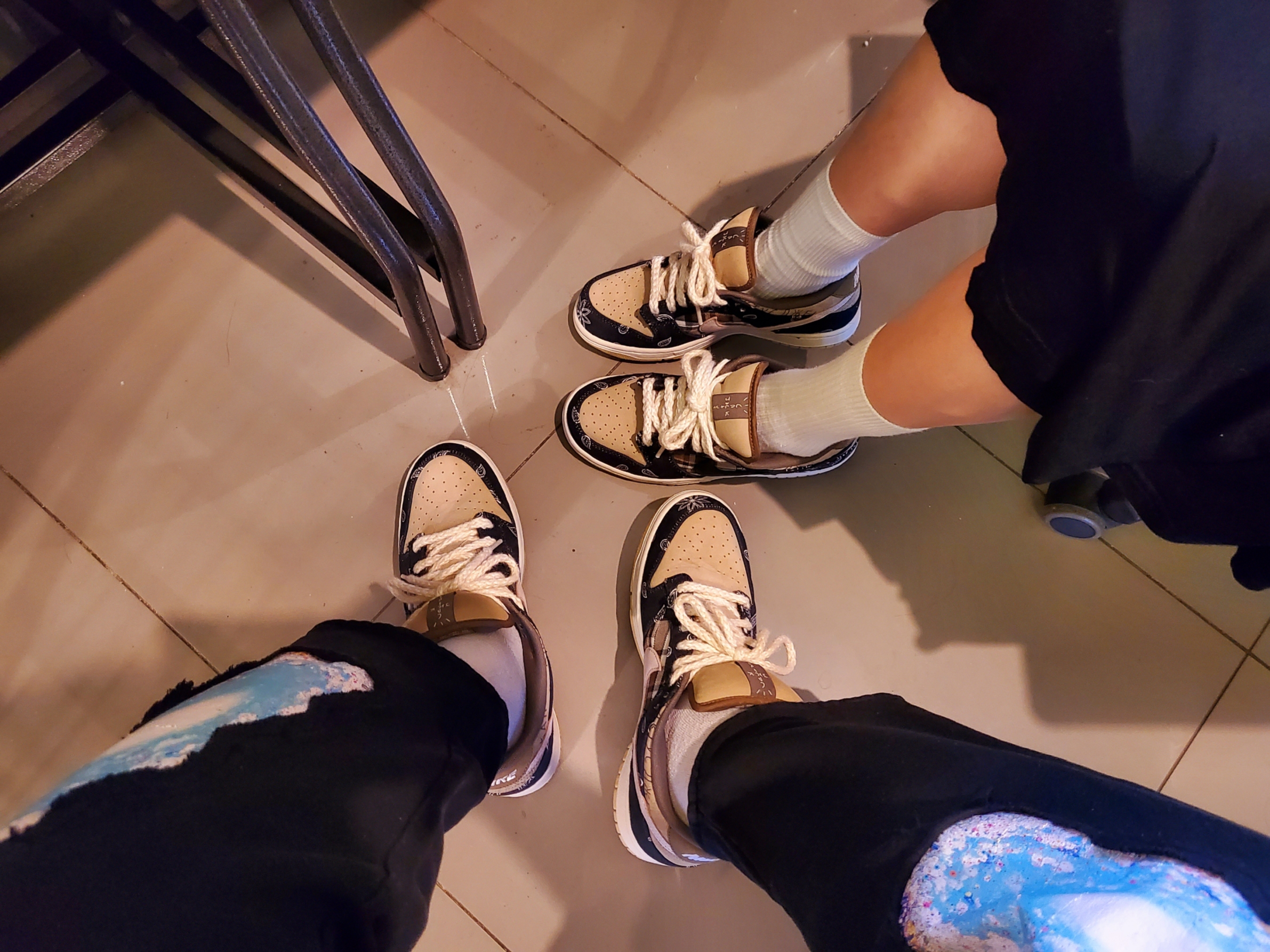 Nike x Travis Scott SB Dunk Low 착용 스타일 - 1