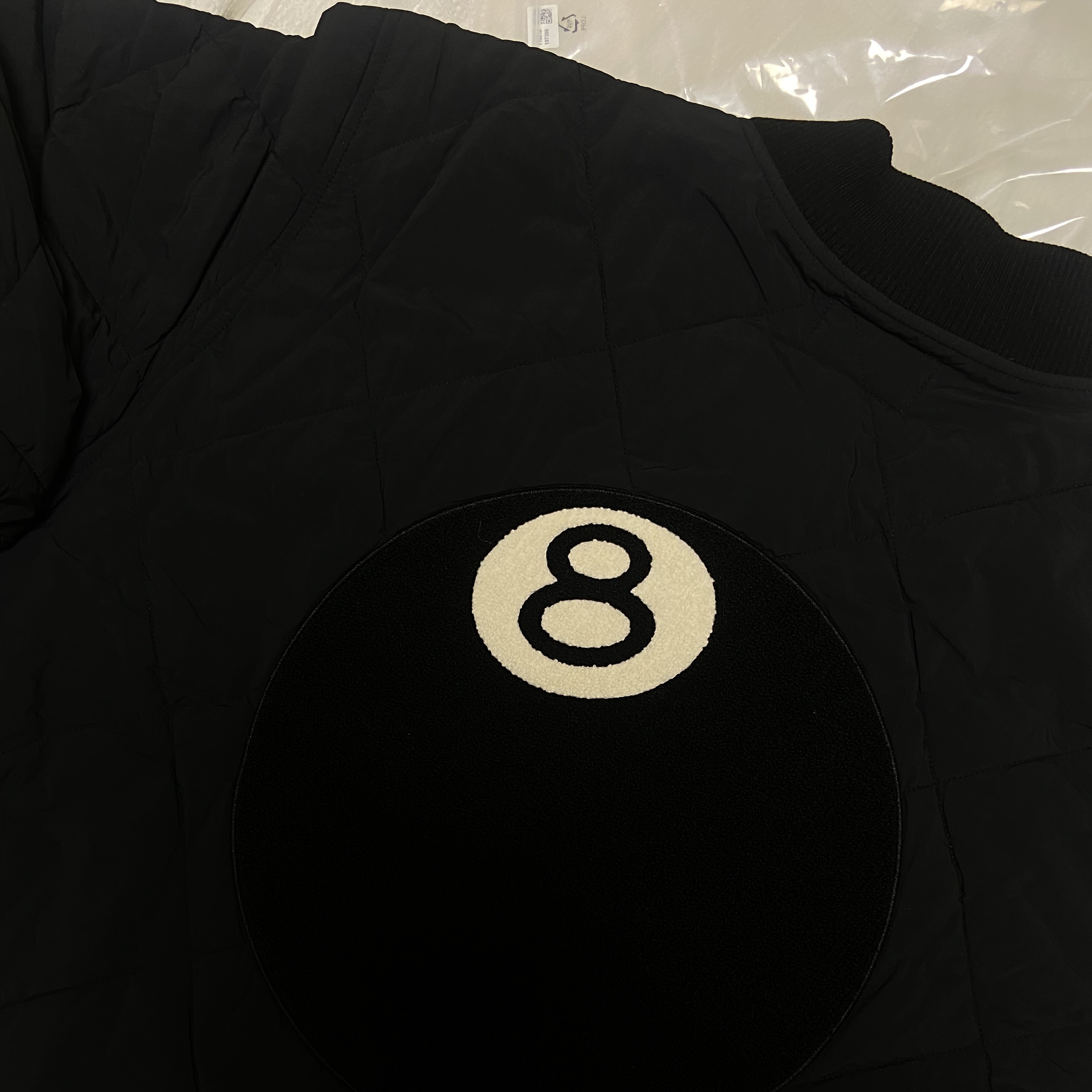 Stussy 8 Ball Quilted Liner Jacket Black 착용 스타일