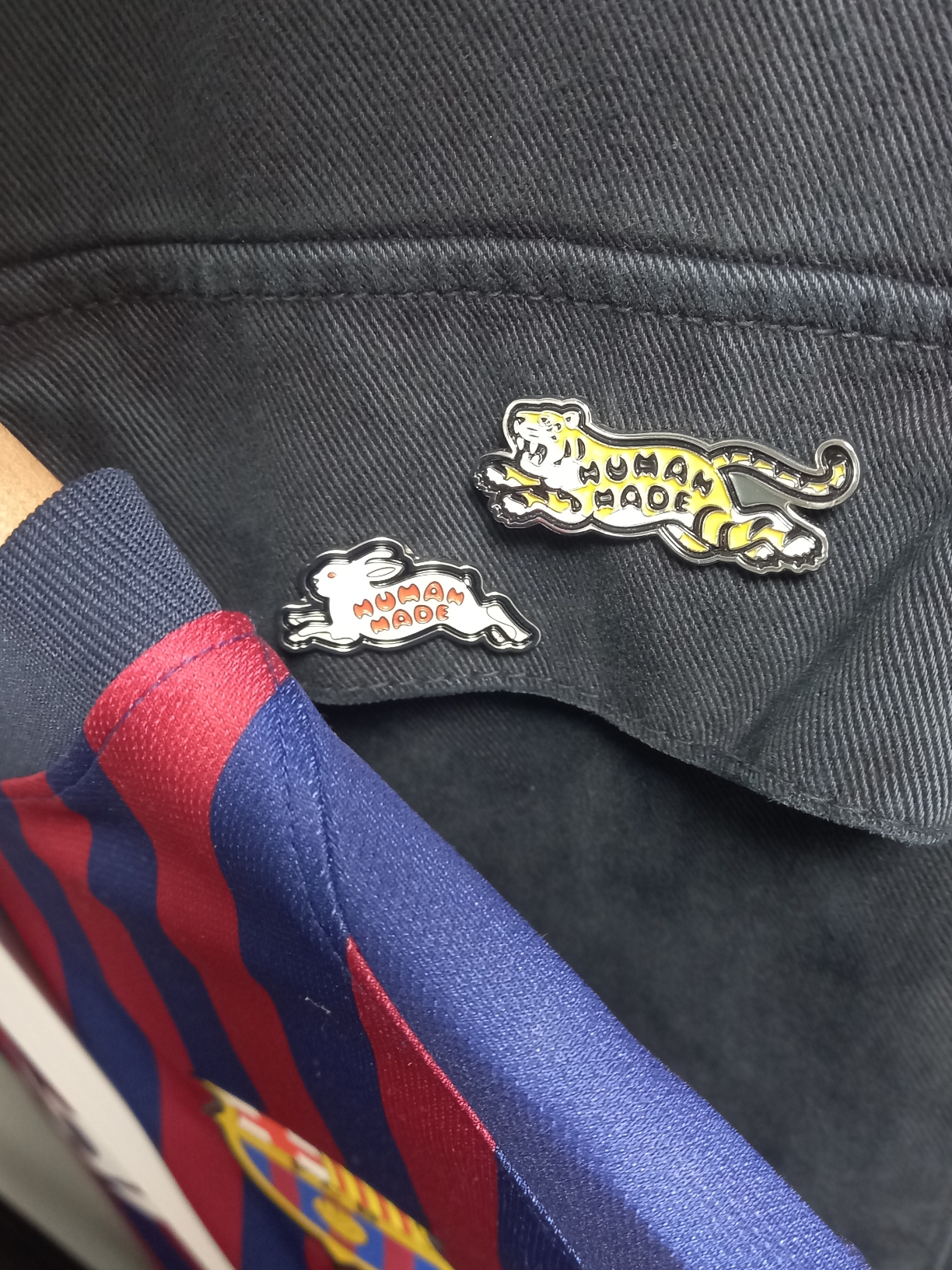 Human Made Animal Pin Set #1 Silver 착용 스타일