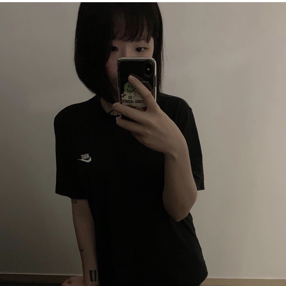 Nike NRG Solo Swoosh T-Shirt Black - Asia 착용 스타일