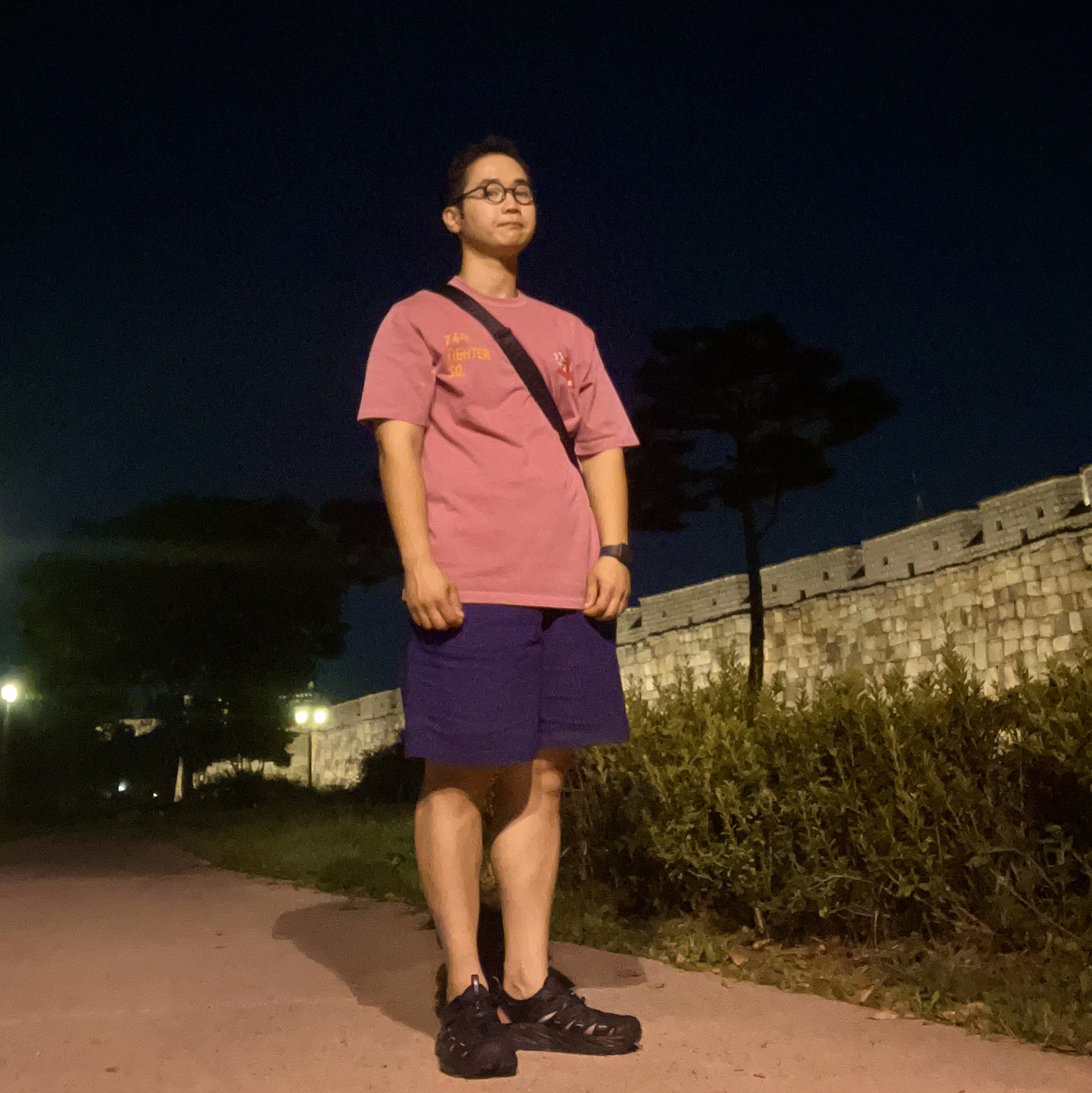 Hoka Hopara Black, Porter Tanker Shoulder Bag S Black 착용 스타일