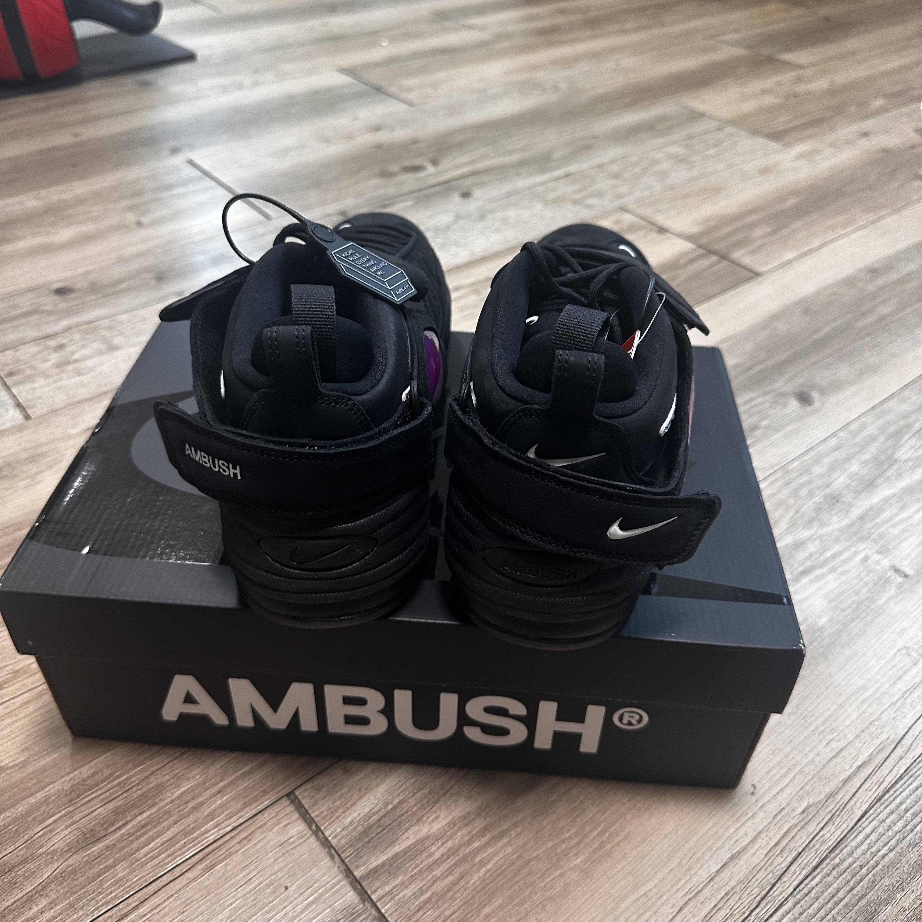 Nike x Ambush Air Adjust Force SP Black and Psychic Purple 착용 스타일 - 3