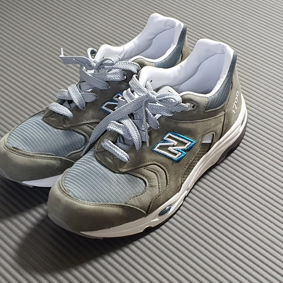 New Balance 1700 Made in USA Brown Steel Blue 착용 스타일