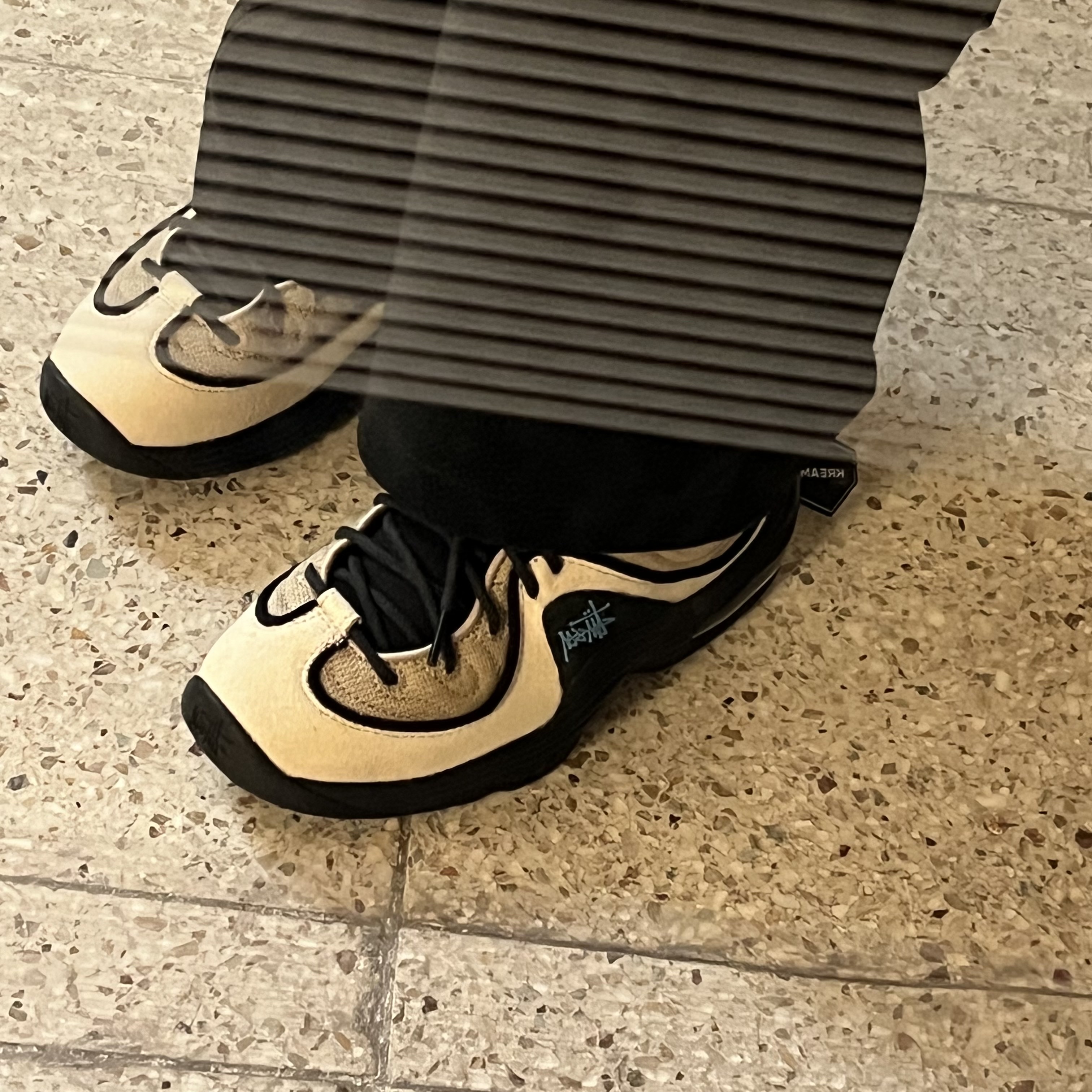 Nike x Stussy Air Penny II Rattan and Limestone 착용 스타일