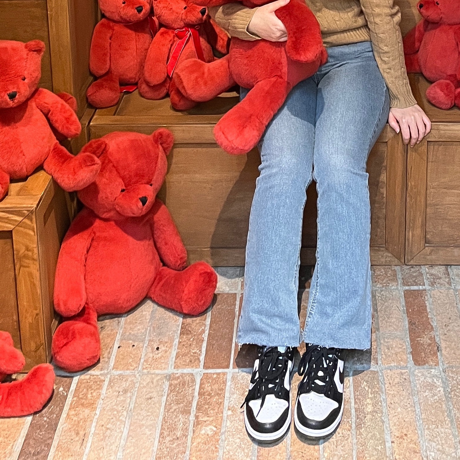 (GS) Nike Dunk Low Black 착용 스타일