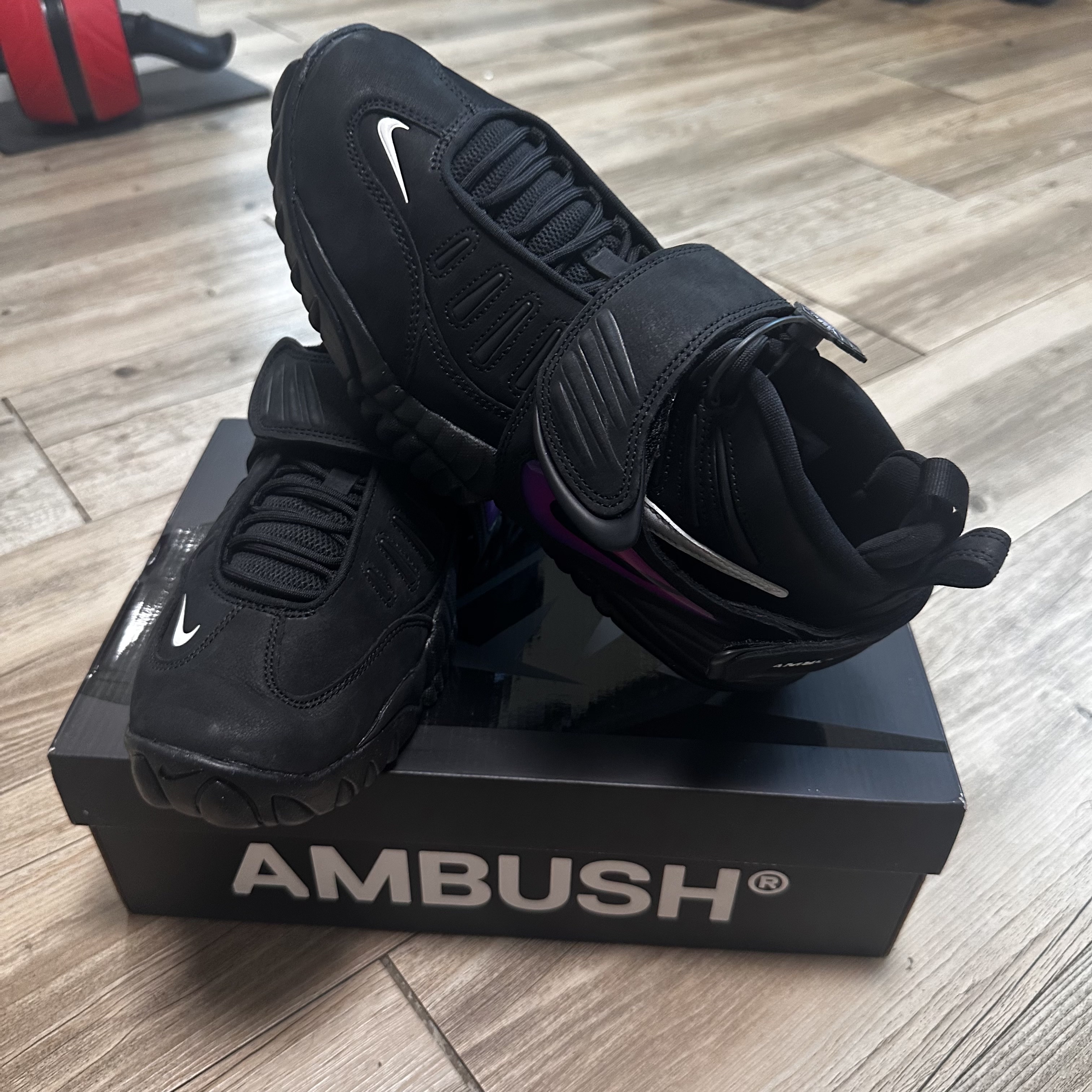Nike x Ambush Air Adjust Force SP Black and Psychic Purple 착용 스타일 - 4