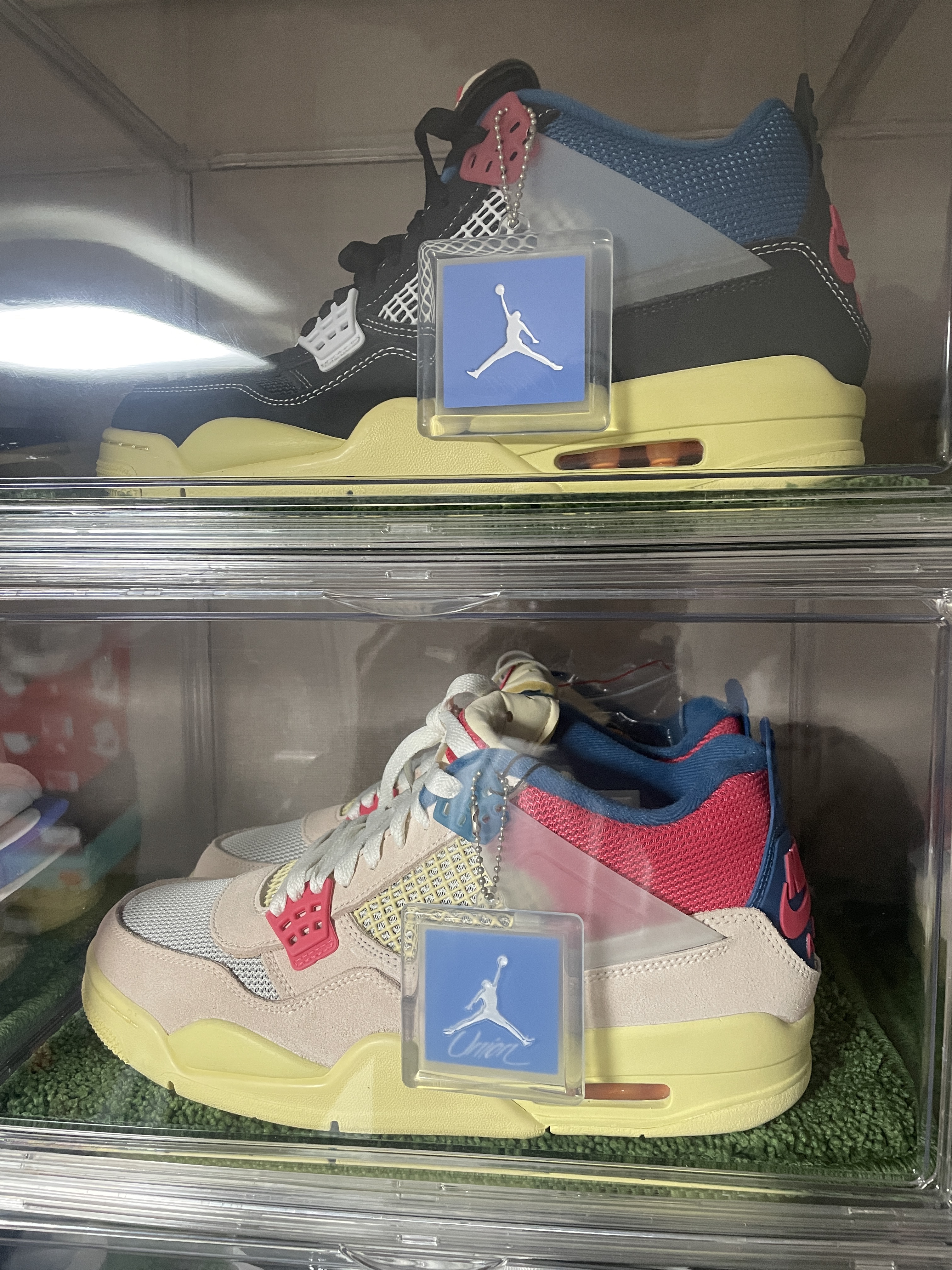 Jordan 4 x Union Retro Guava Ice, Jordan 4 x Union Retro Off Noir 착용 스타일