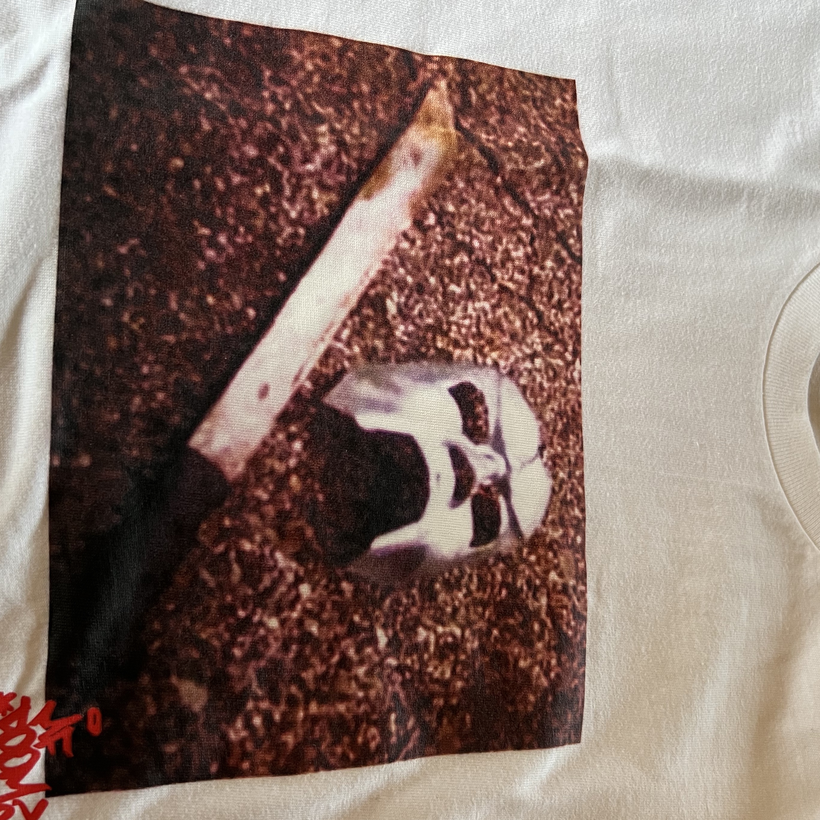 Supreme x MF Doom T-Shirt White - 23FW 착용 스타일 - 1