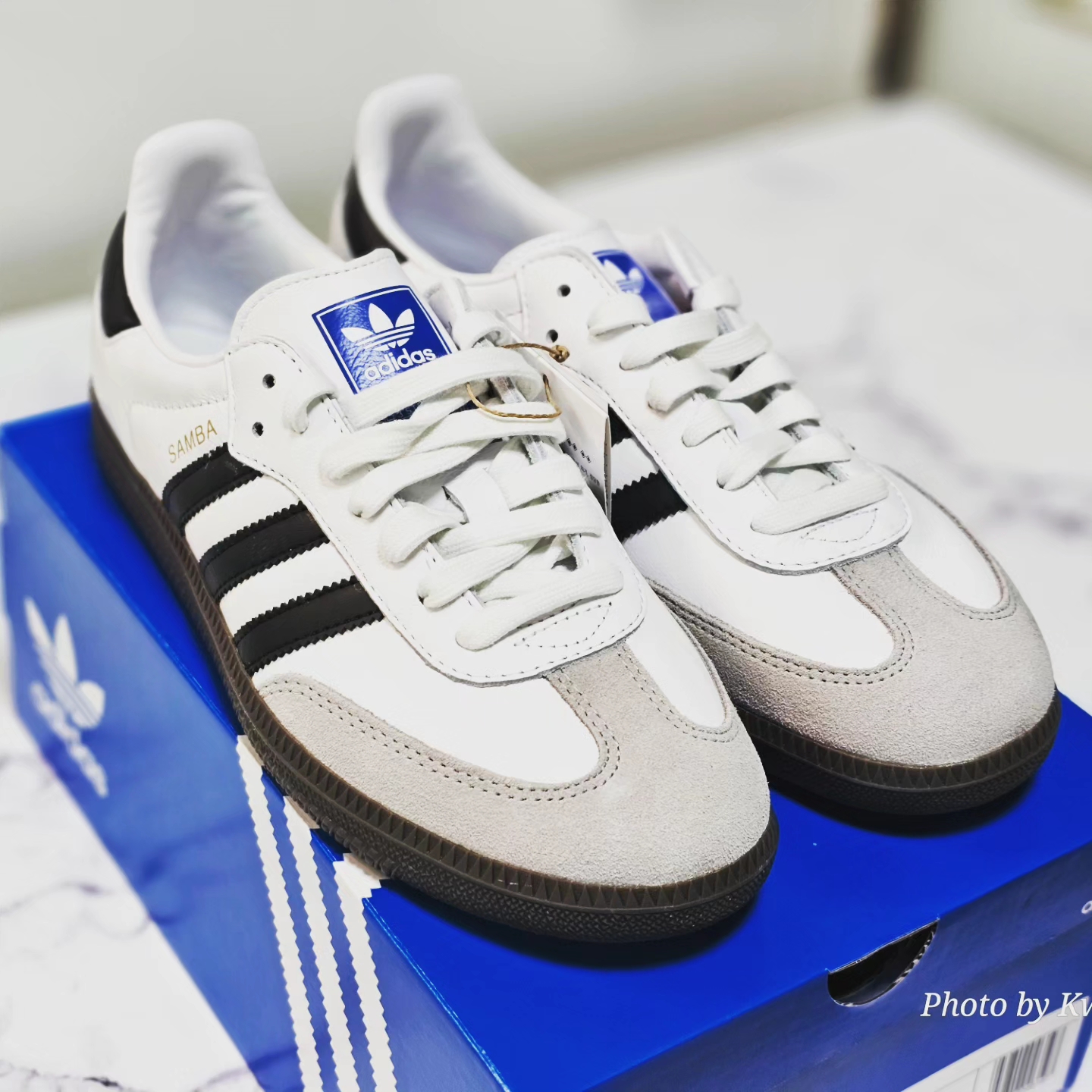 Adidas Samba OG Cloud White 착용 스타일 - 4