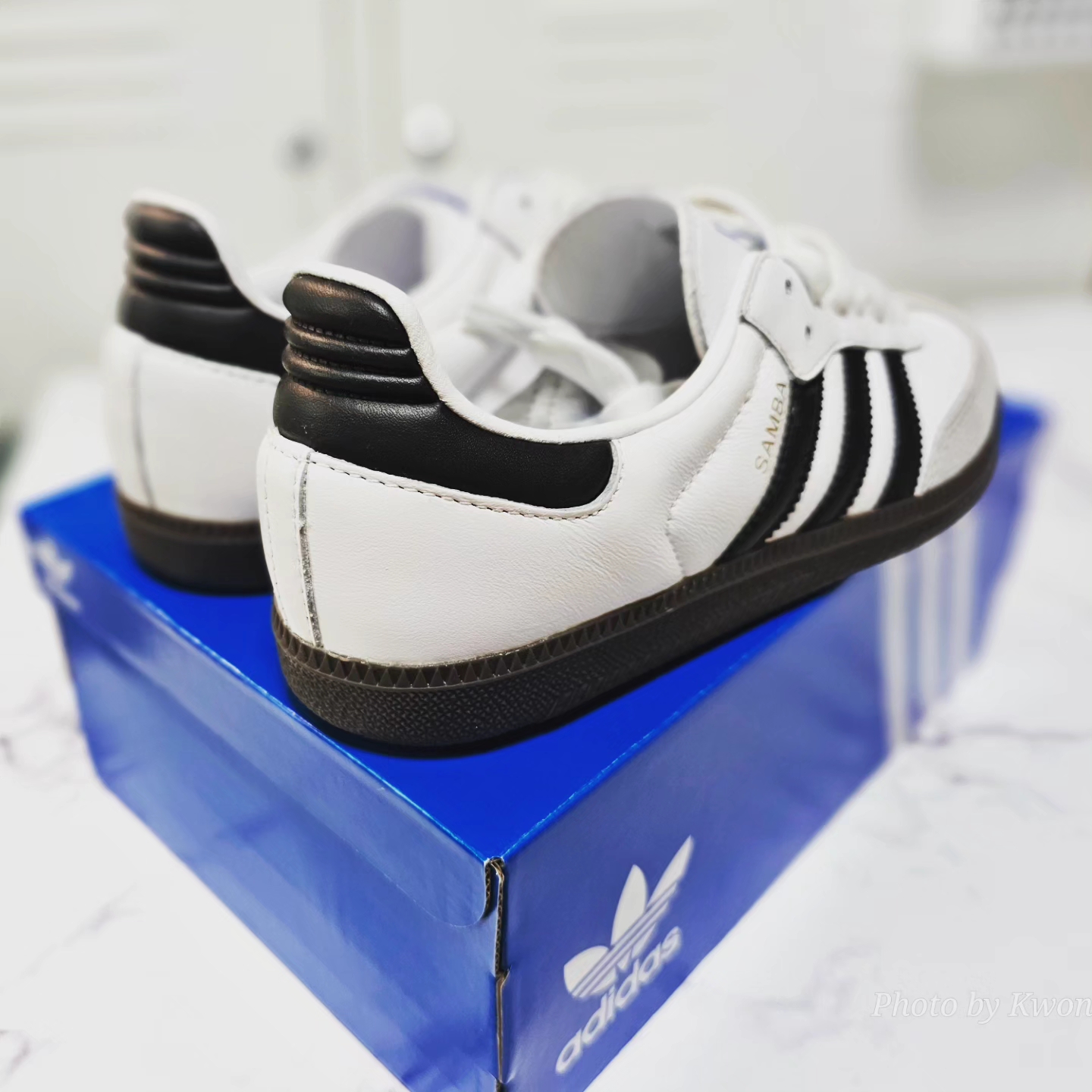 Adidas Samba OG Cloud White 착용 스타일 - 2