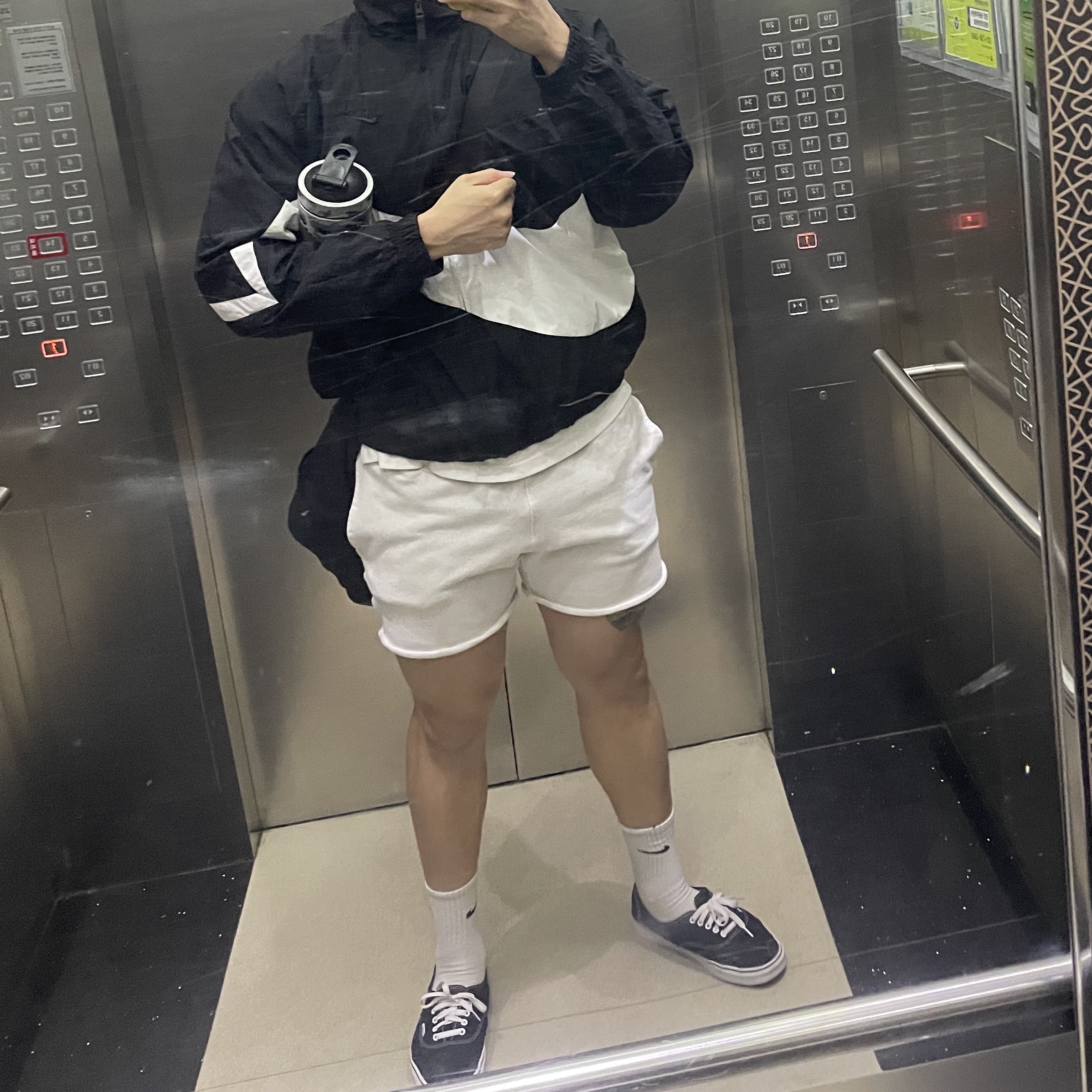 Nike NSW Big Swoosh Woven Jacket Black - Asia 착용 스타일