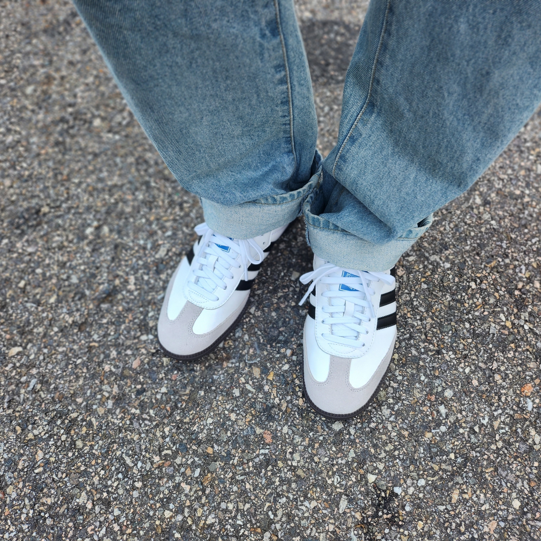 Adidas Samba OG Cloud White 착용 스타일