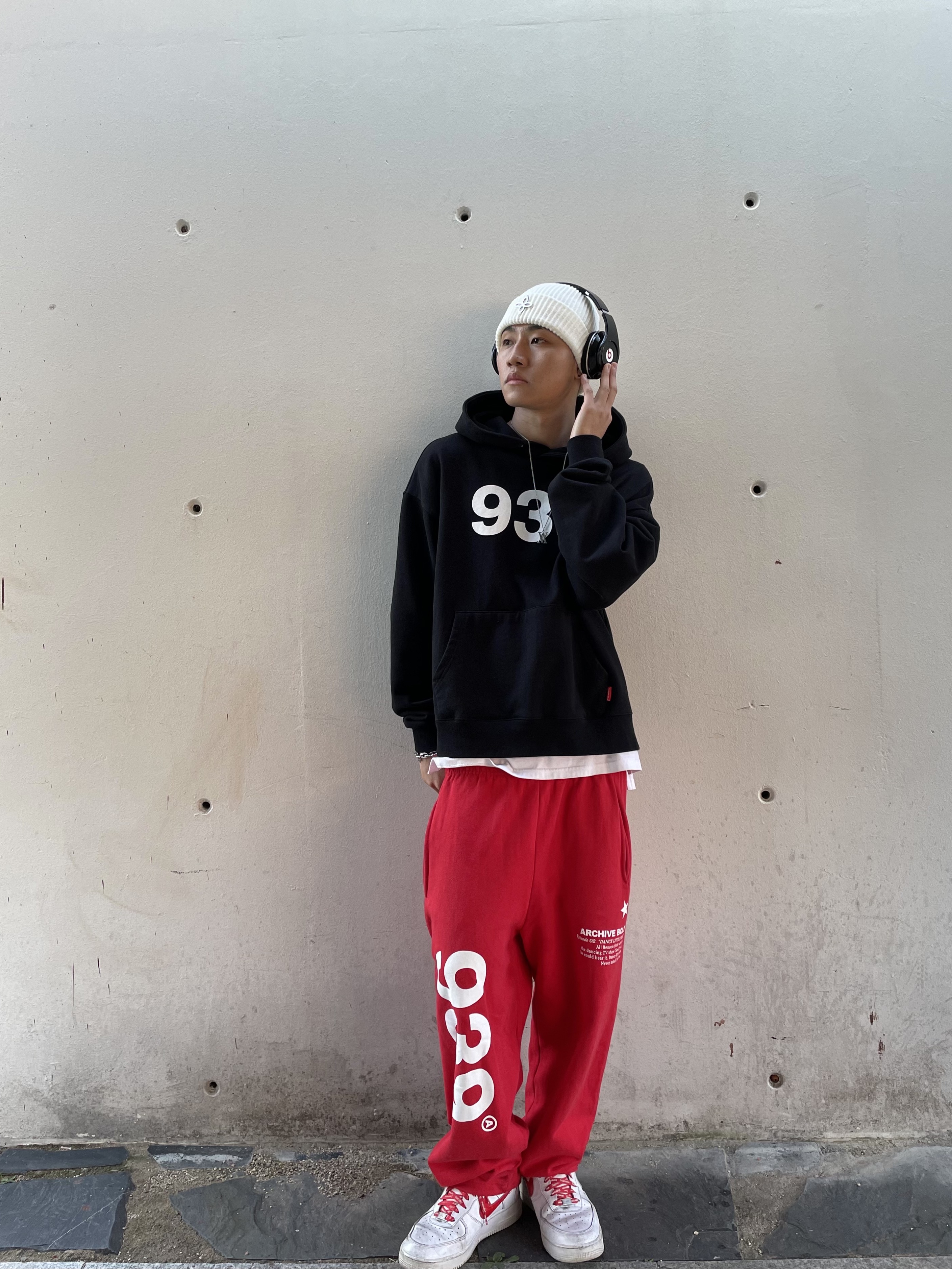 Nike Air Force 1 '07 Low White 착용 스타일 - 3
